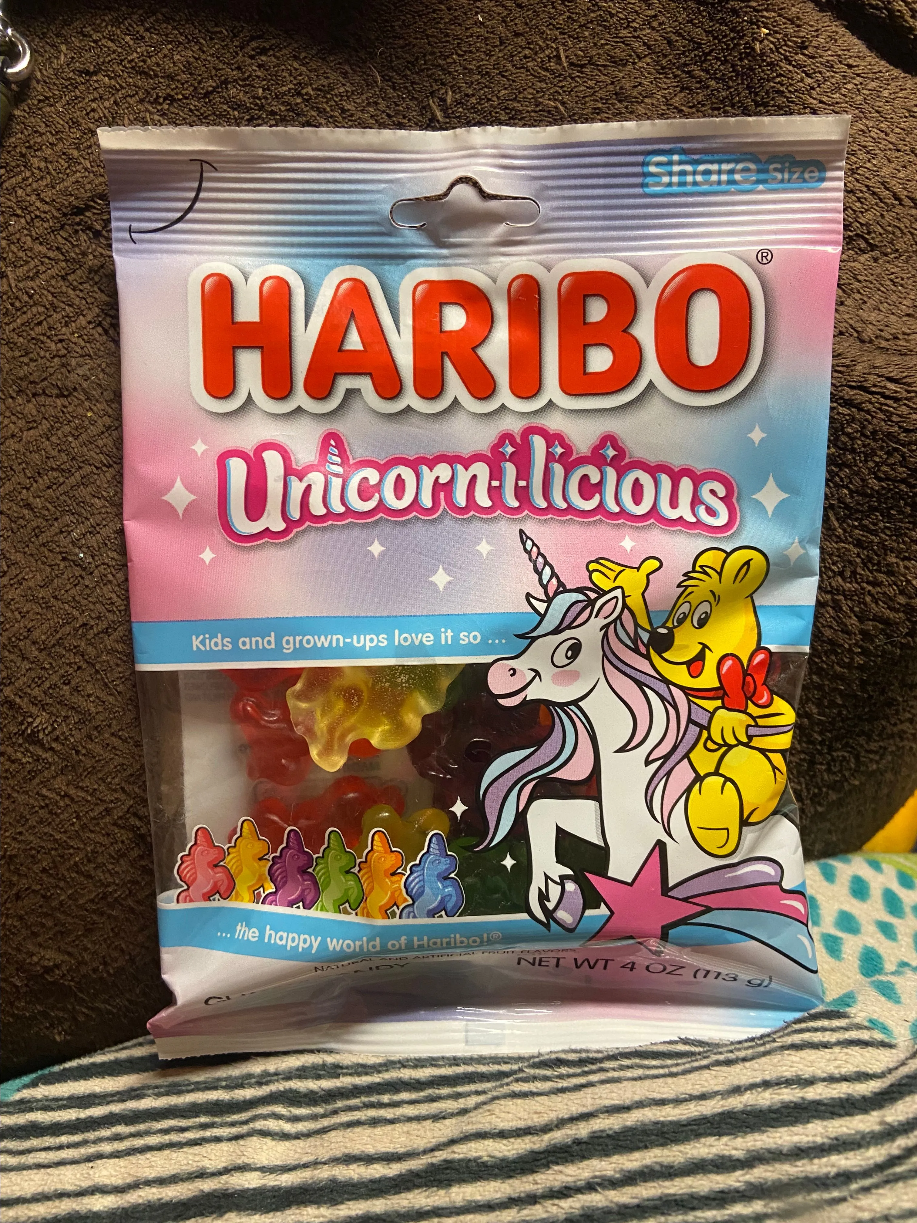 Product image for XSNACKS- Haribo unicorn-I-licious gummies