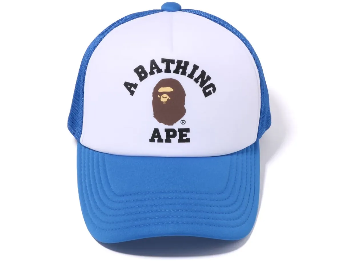 Product image for Headgear - Bape College Trucker Hat Blue