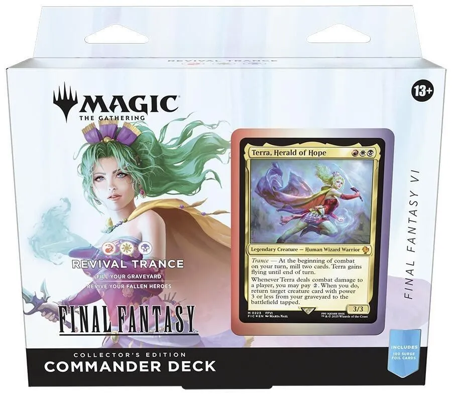 Product image for Brand New Surge Foil FINAL FANTASY Commander Deck - FF VI Revival Trance Collector's Edition