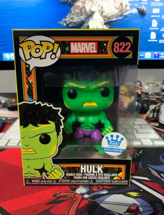 Product image for Marvel Blacklight Hulk Funko Shop Exclusive