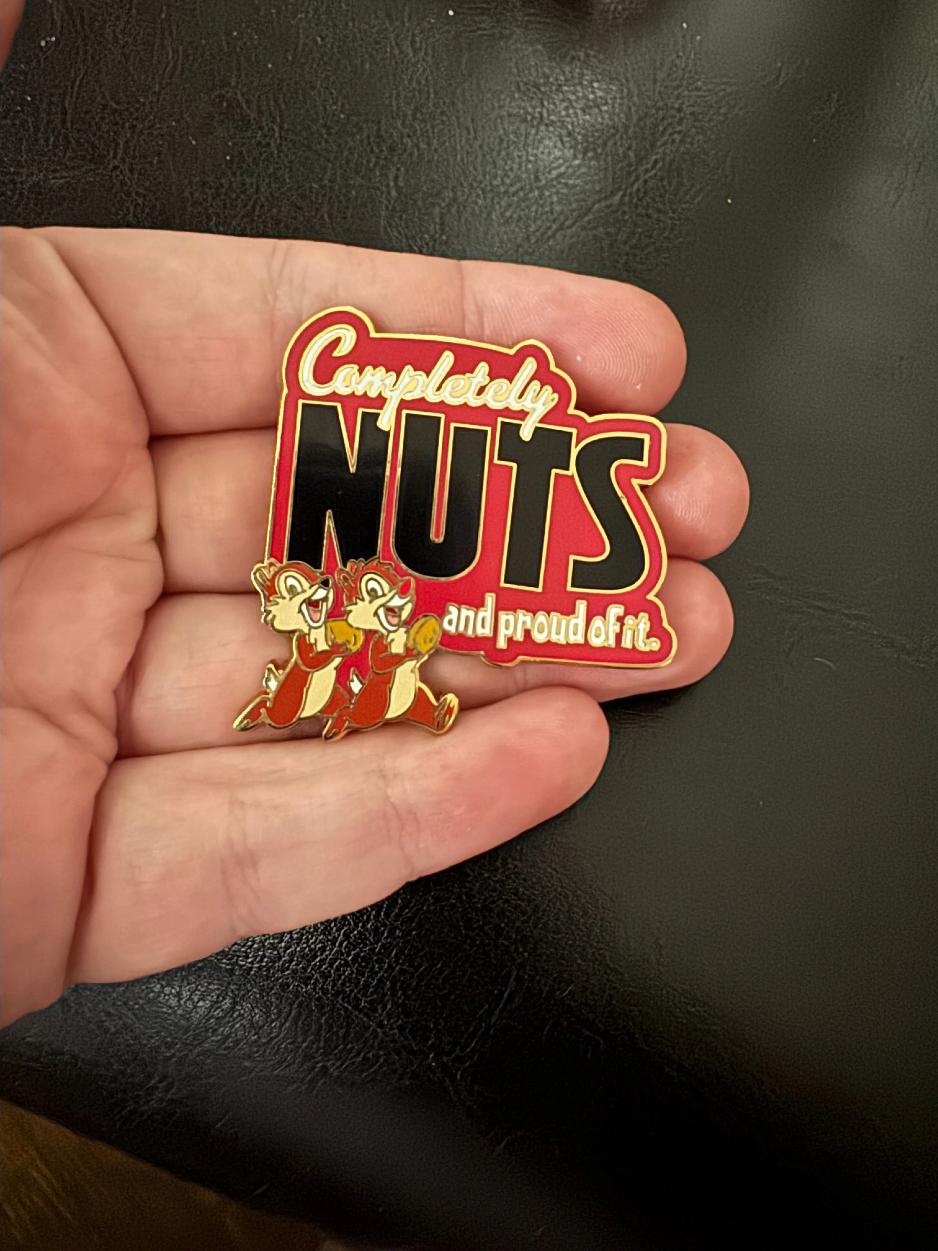 Product image for Disney 2008 WDW Trading Pin - Chip & Dale - "Completely Nuts and Proud of it."