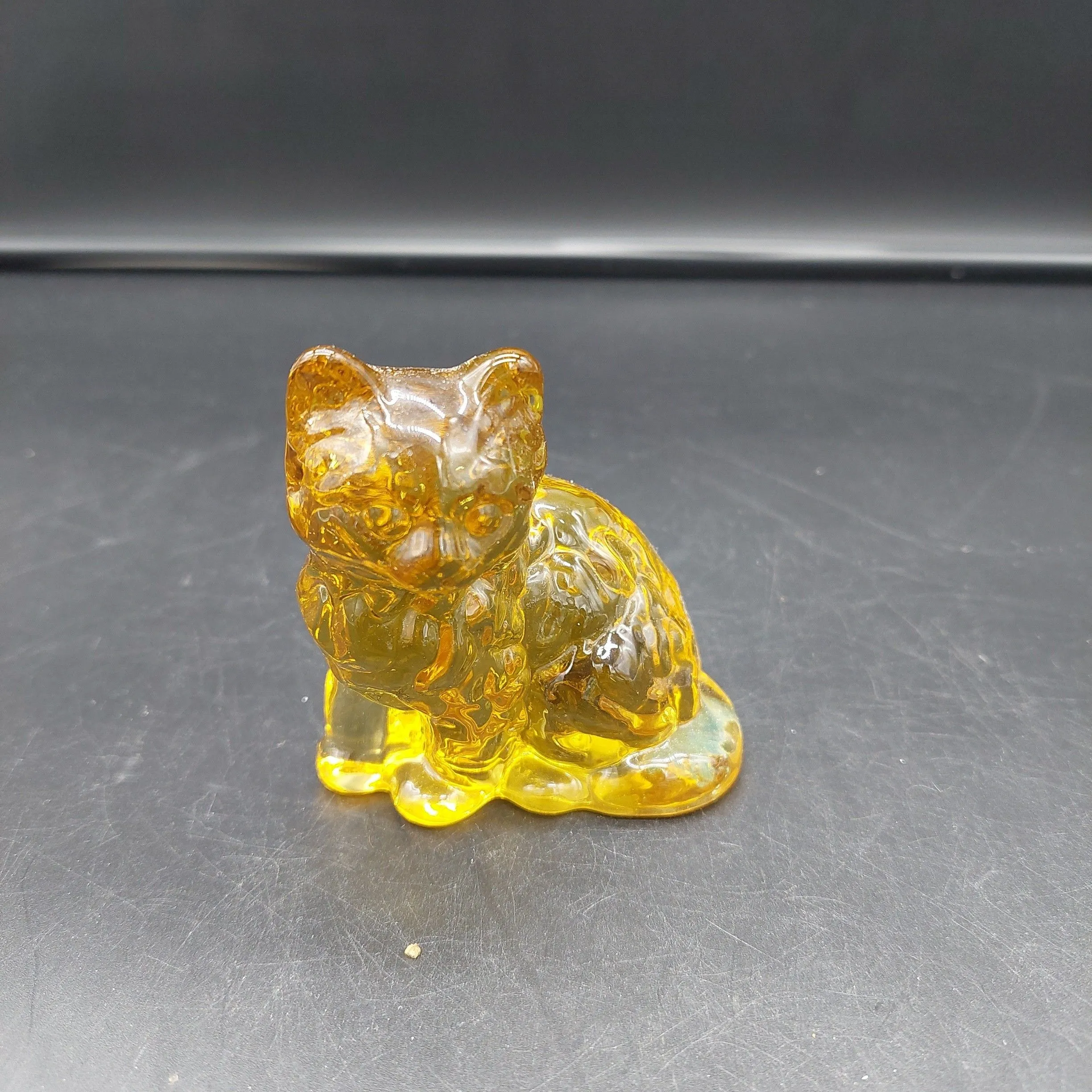 Product image for 787 Mosser Amber Glass Kitten Cat