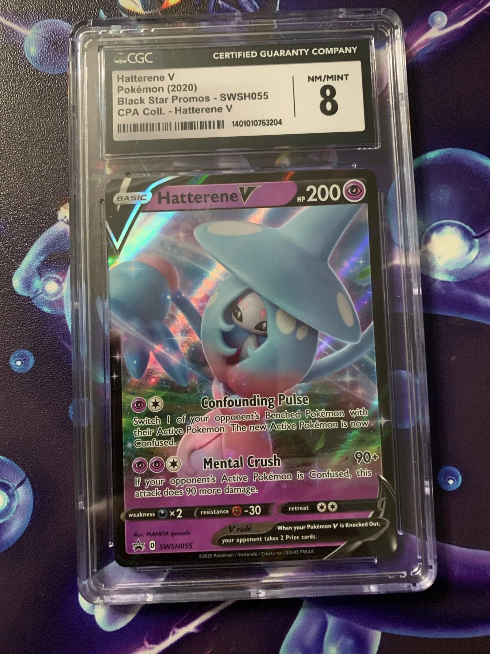 CGC 8 NM Hatterene V Promo  SWSH055 Black Star  Pokmon Card 2020   Whatnot: Shop, Sell, Connect
