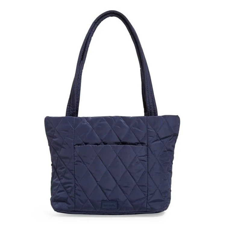 Product image for Vera Bradley Navy Blue Outlet Ultralight Small Vera Tote Bag EUC