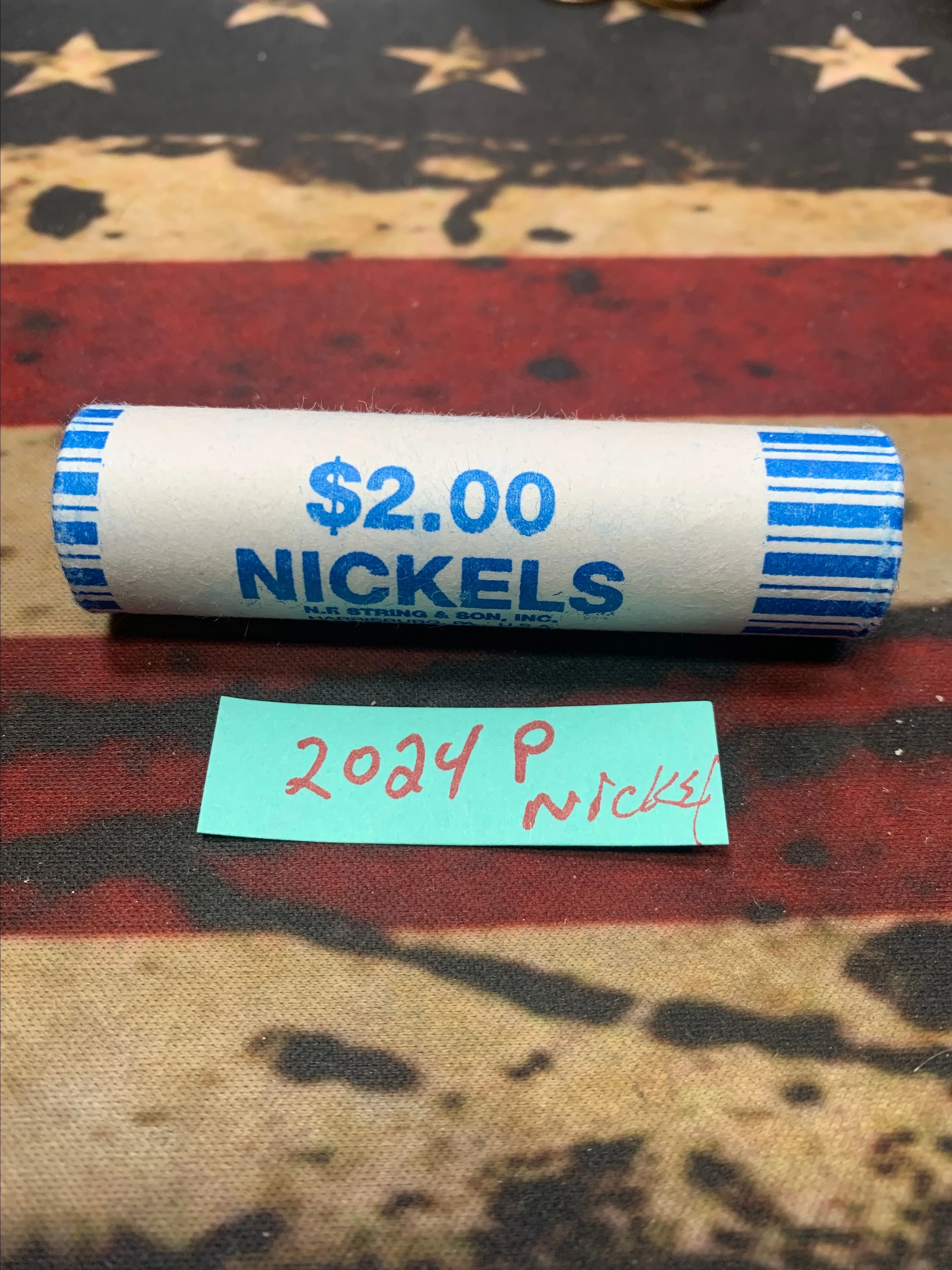 Product image for 2024 P Nickel roll very low mintage! 29.76 million!  compared to 2023 692.6 million!!!!