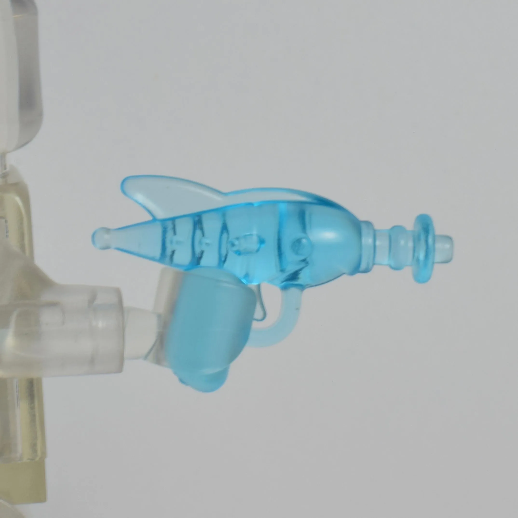Product image for BrickArms Retro RayGun Toy - Transparent Blue