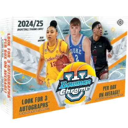 Product image for 2024-25 Bowman University Chrome Basketball Breakers Delight Hobby Box
