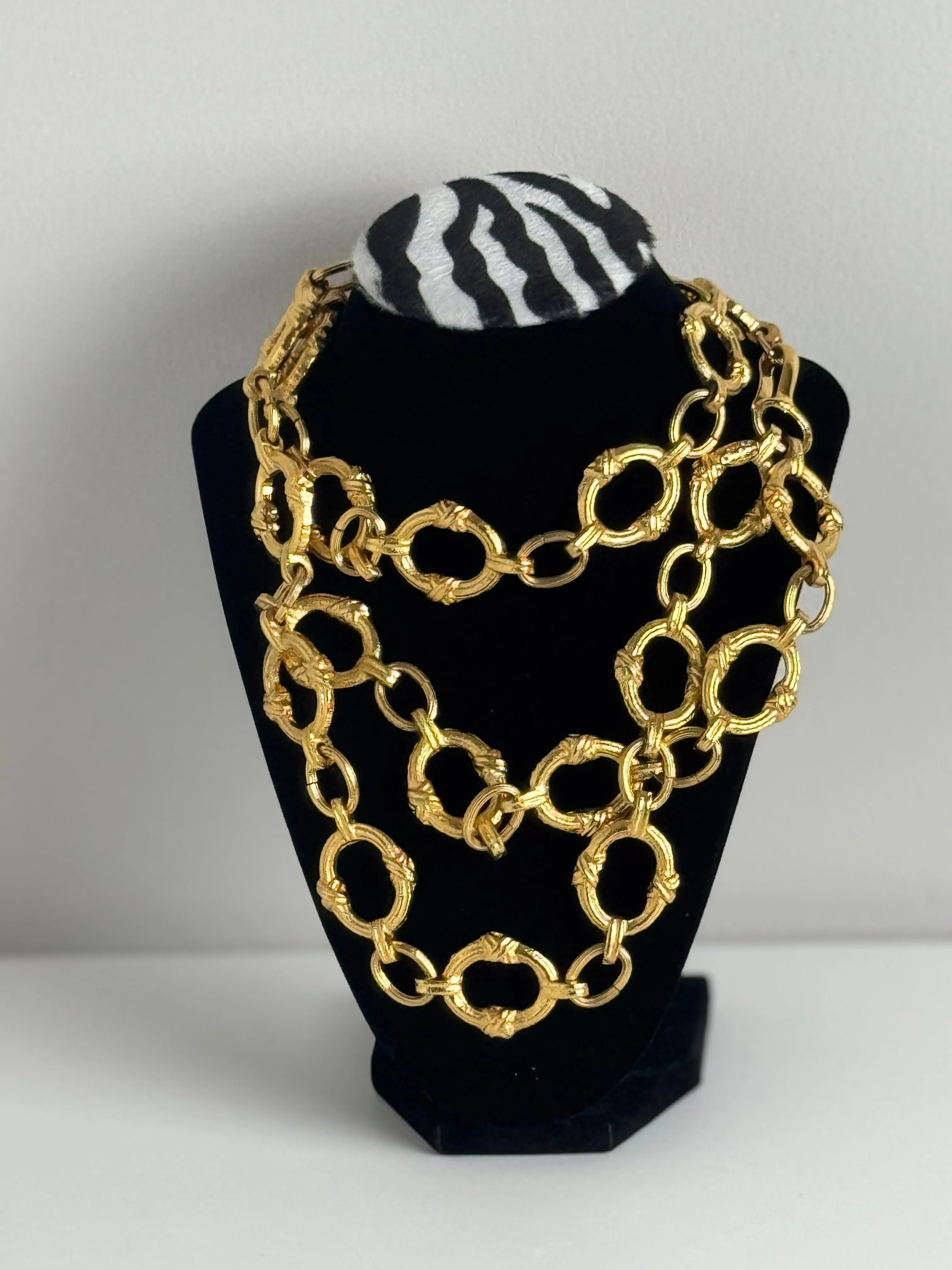 Product image for Chanel Vintage 36 inch 24k Gold Plated Chain Belt