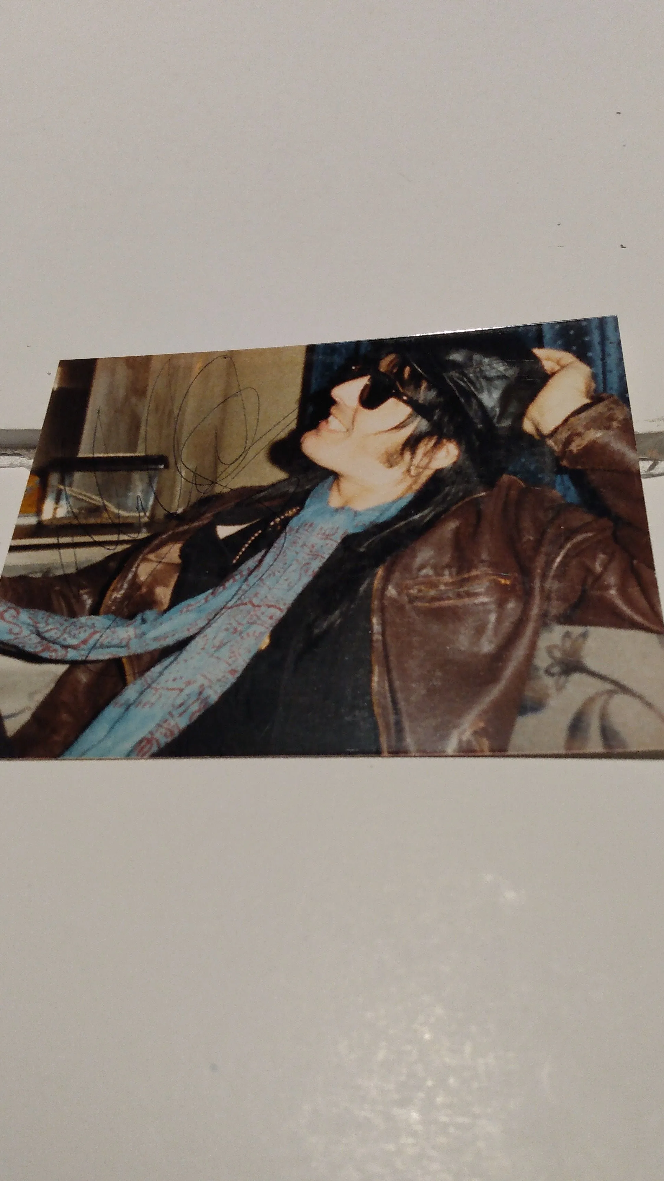 Product image for L.a. guns , 3x5 autographed candid photo Mick Cripps