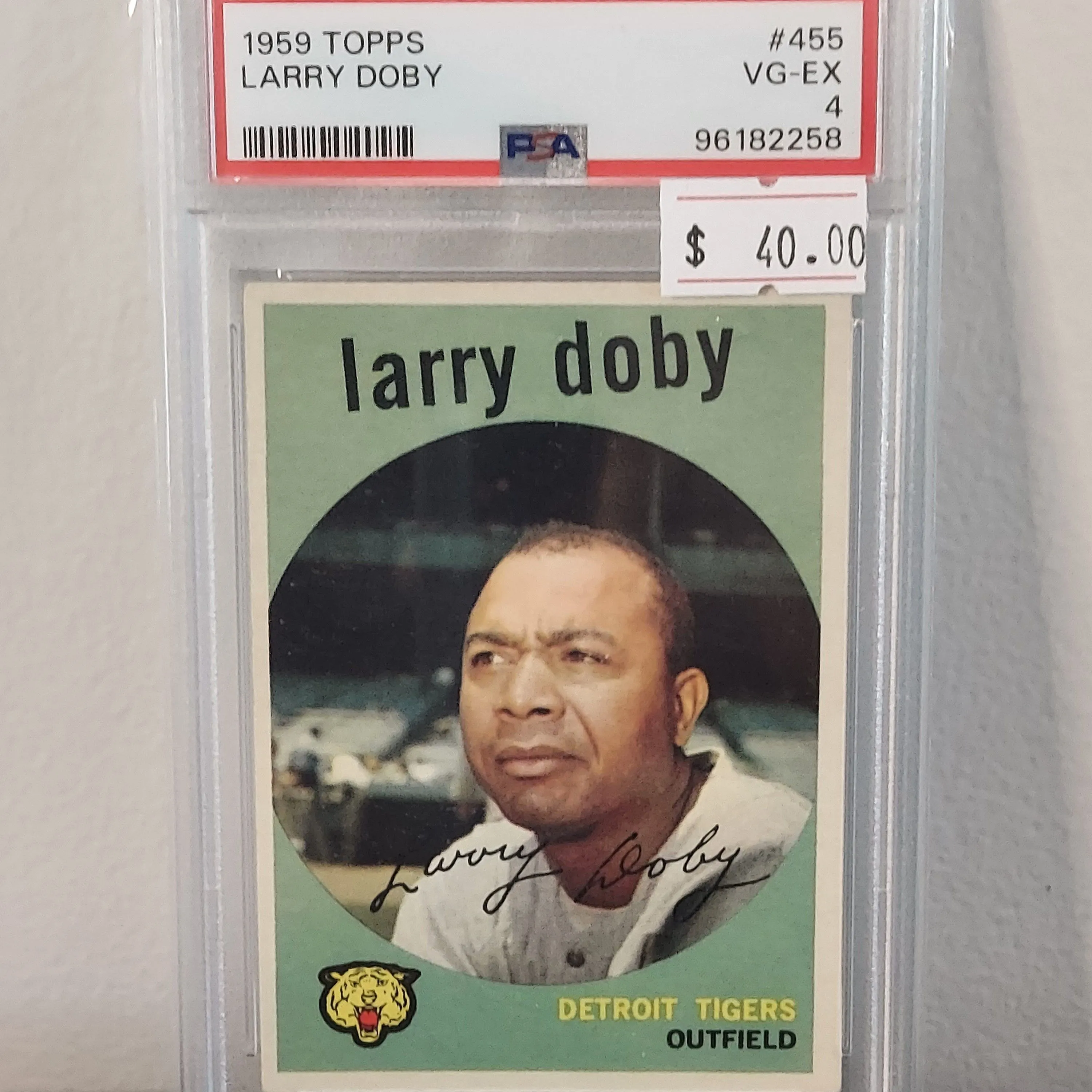 Product image for 1959 Topps Larry Doby 455  PSA VG-EX 4