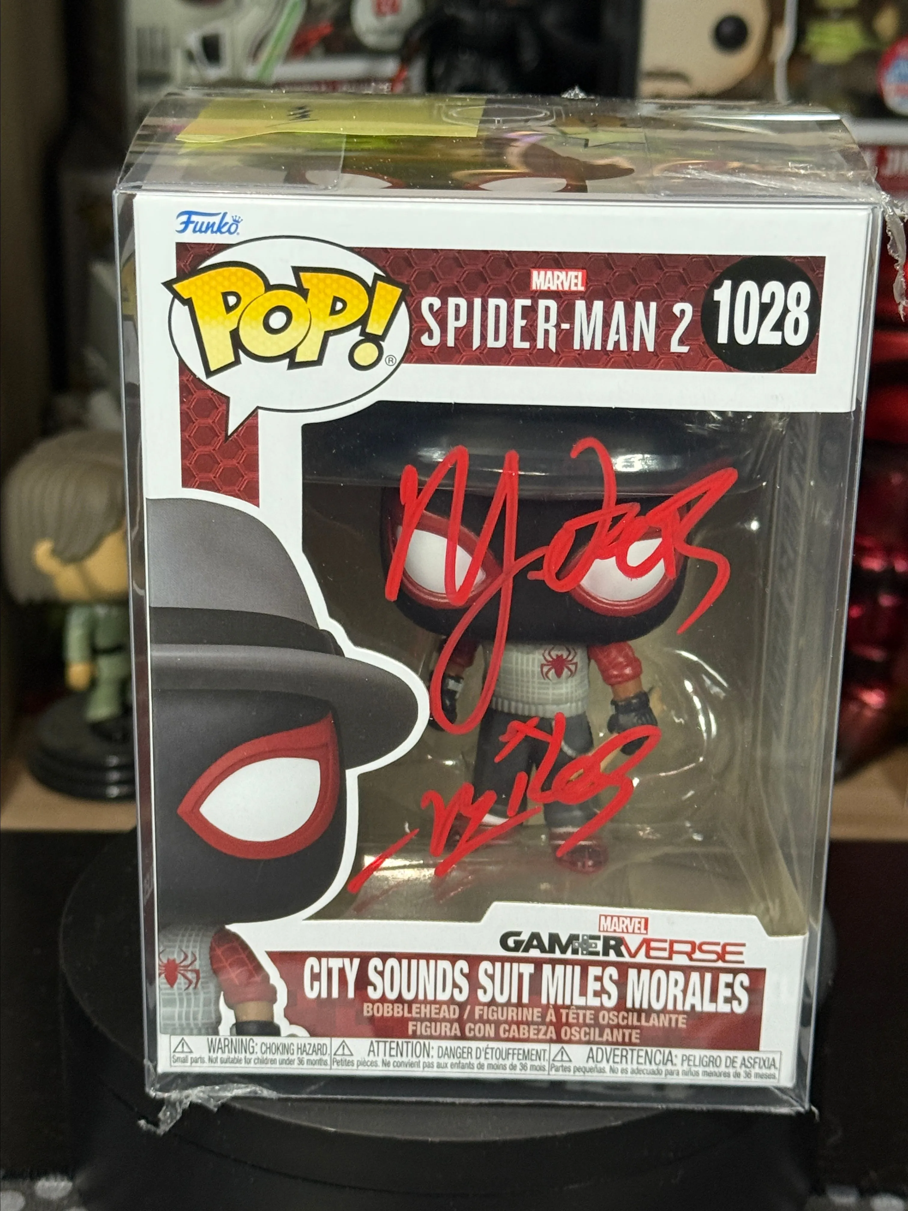 Product image for City Sounds Suit Miles Morales Autograph Funko Nadji Jeter