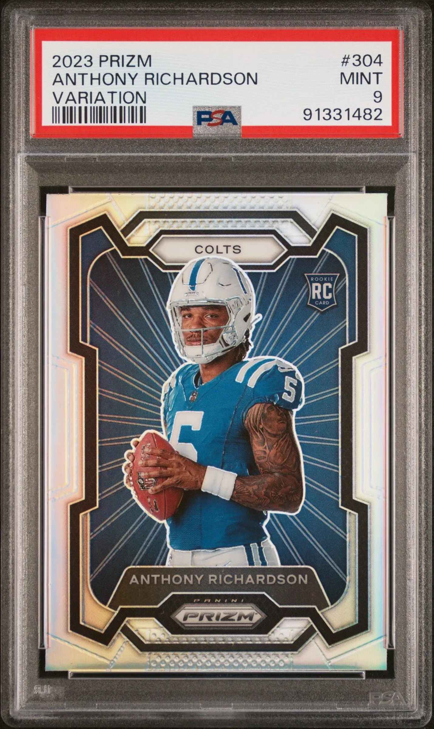 Product image for PSA 9 MINT- 2023 Prizm 304 ANTHONY RICHARDSON Variation ROOKIE RC