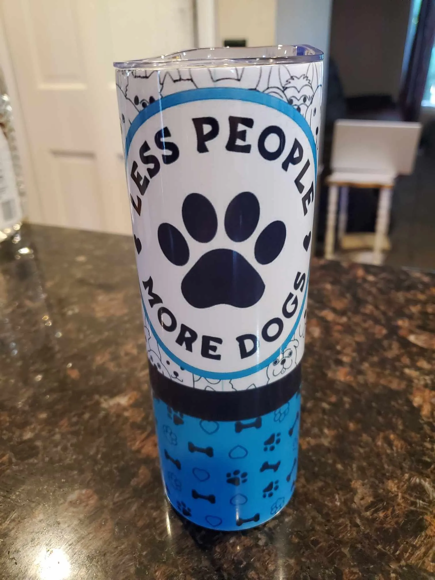 Product image for Handmade Less People More Dogs 20oz Tumbler