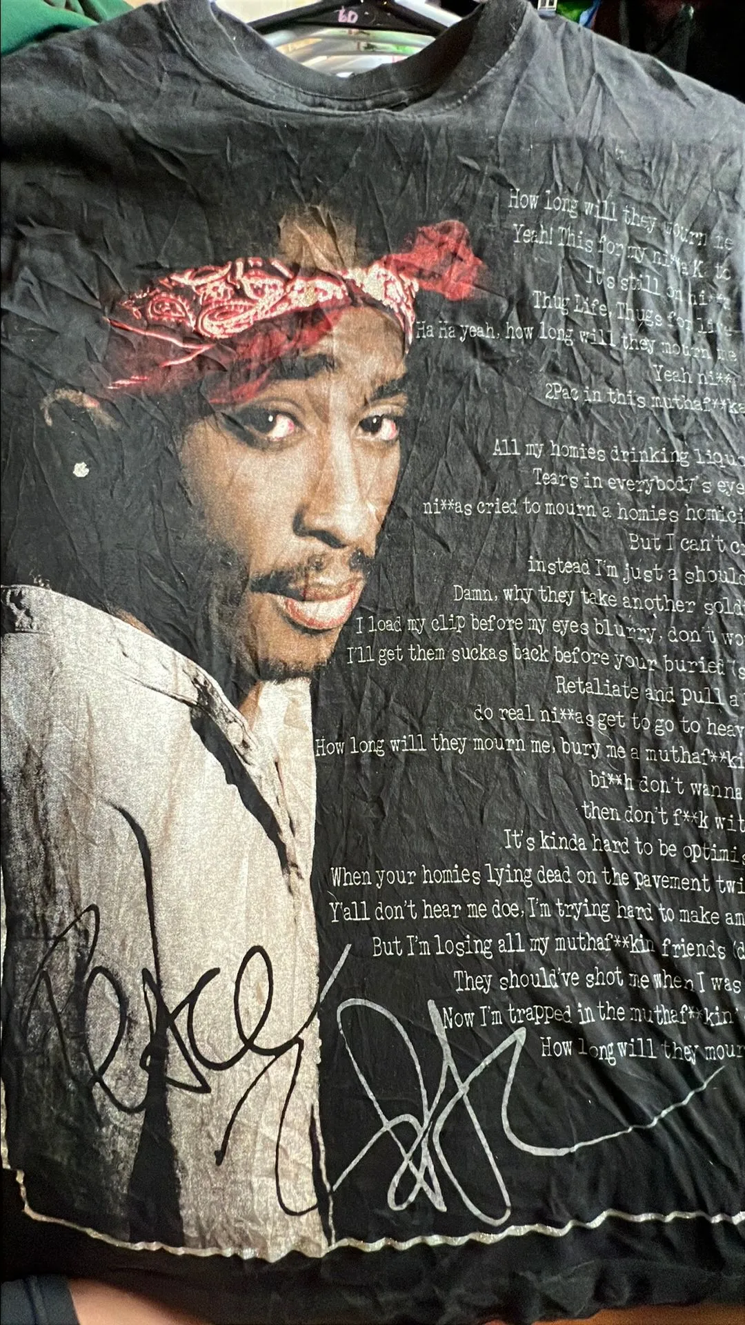 Product image for Tupac How long will they mourn me tee size large