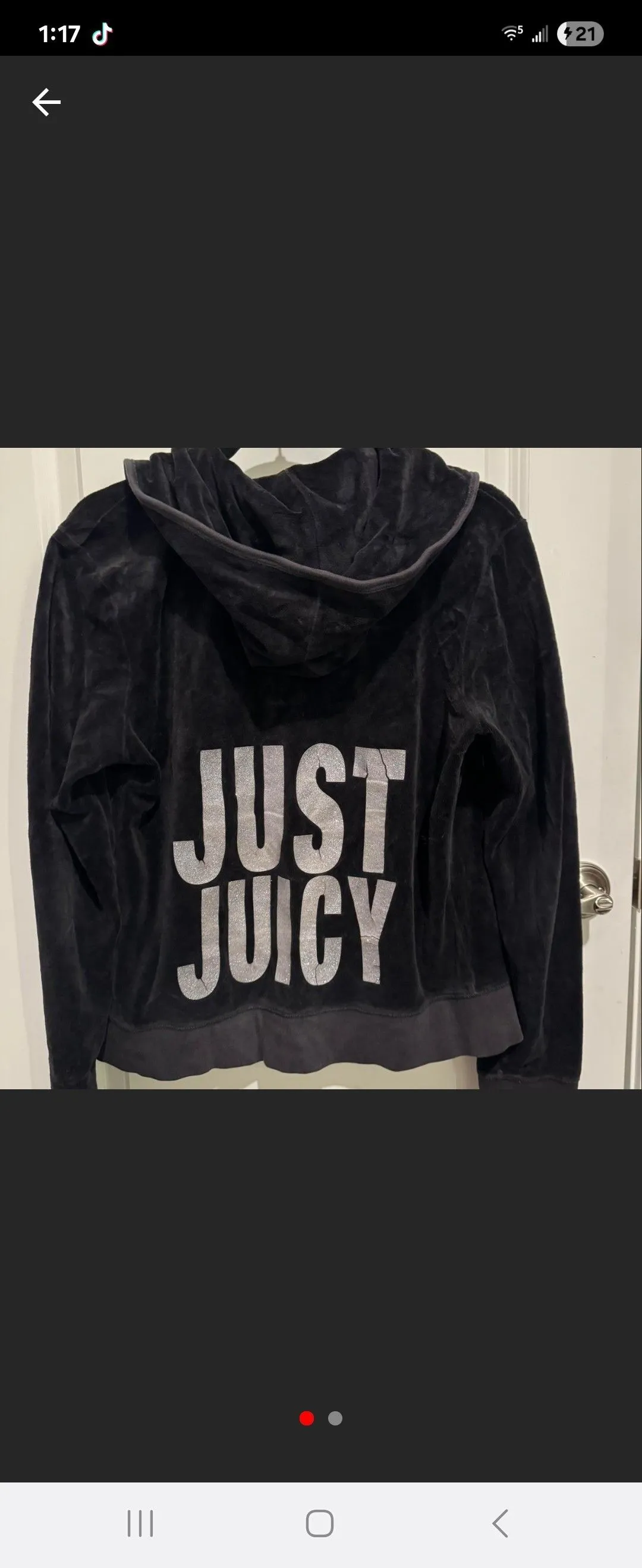 Product image for 04. Black Juicy Zip Up