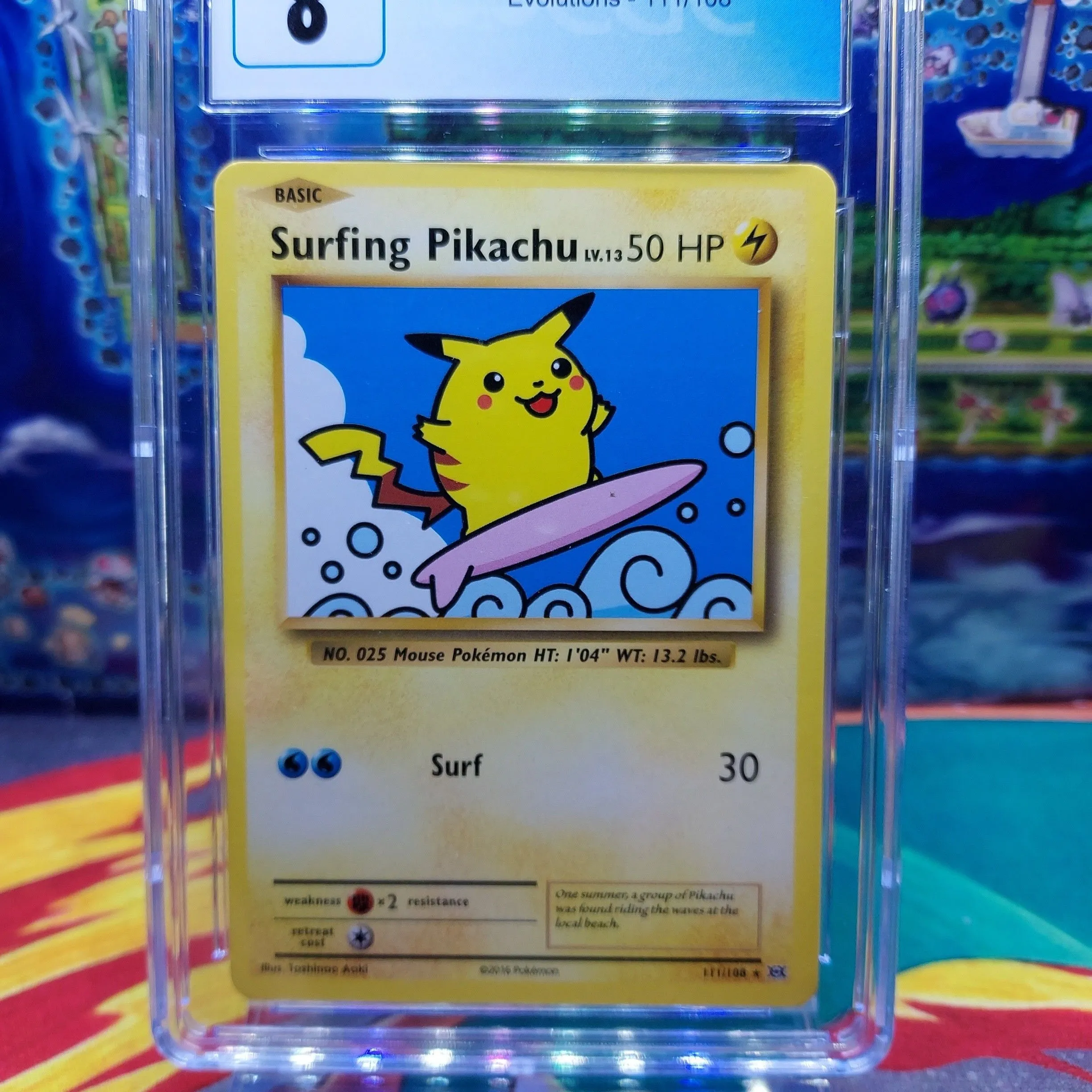 2016 pikachu pokemon card 2016 Pokémon Evolutions Pikachu 35/108 CGC 8.5 NM/Mint+ – Oblivion  Collectibles main image 1