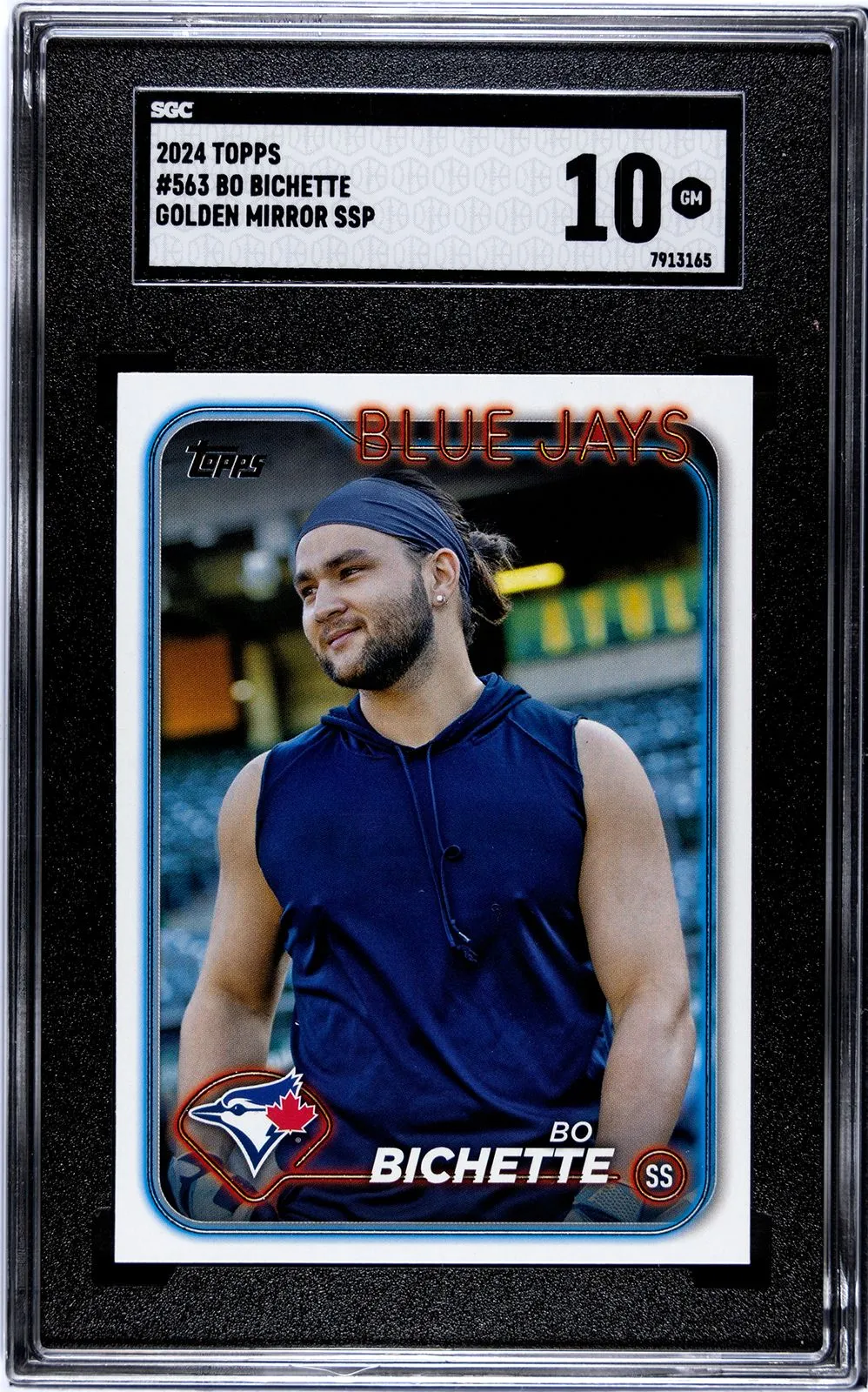 Product image for 2024 Topps Bo Bichette Golden Mirror SSP SGC 10