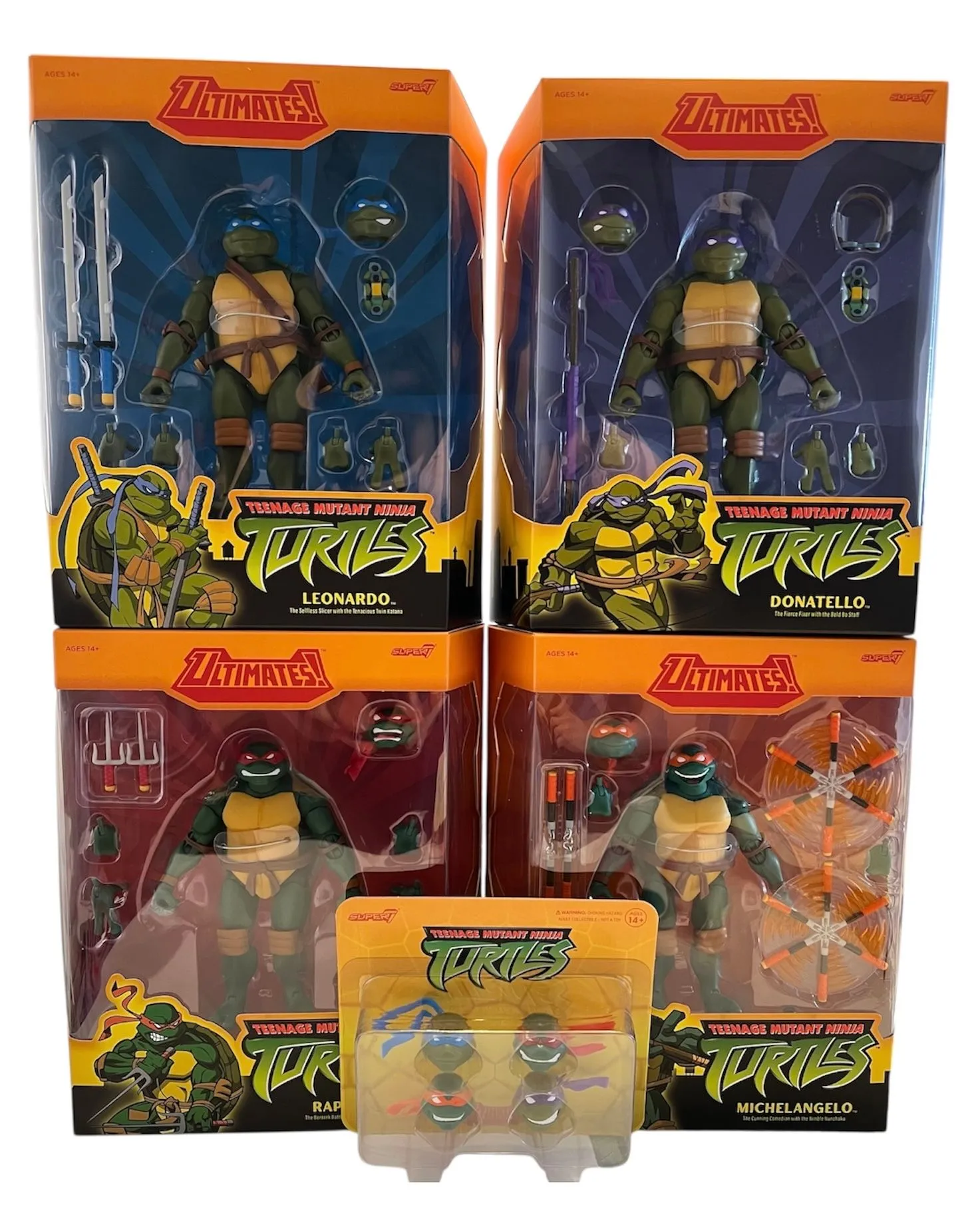 Product image for Super7 Teenage Mutant Ninja Turtles (2003) w/ Extra Bonus Head Set