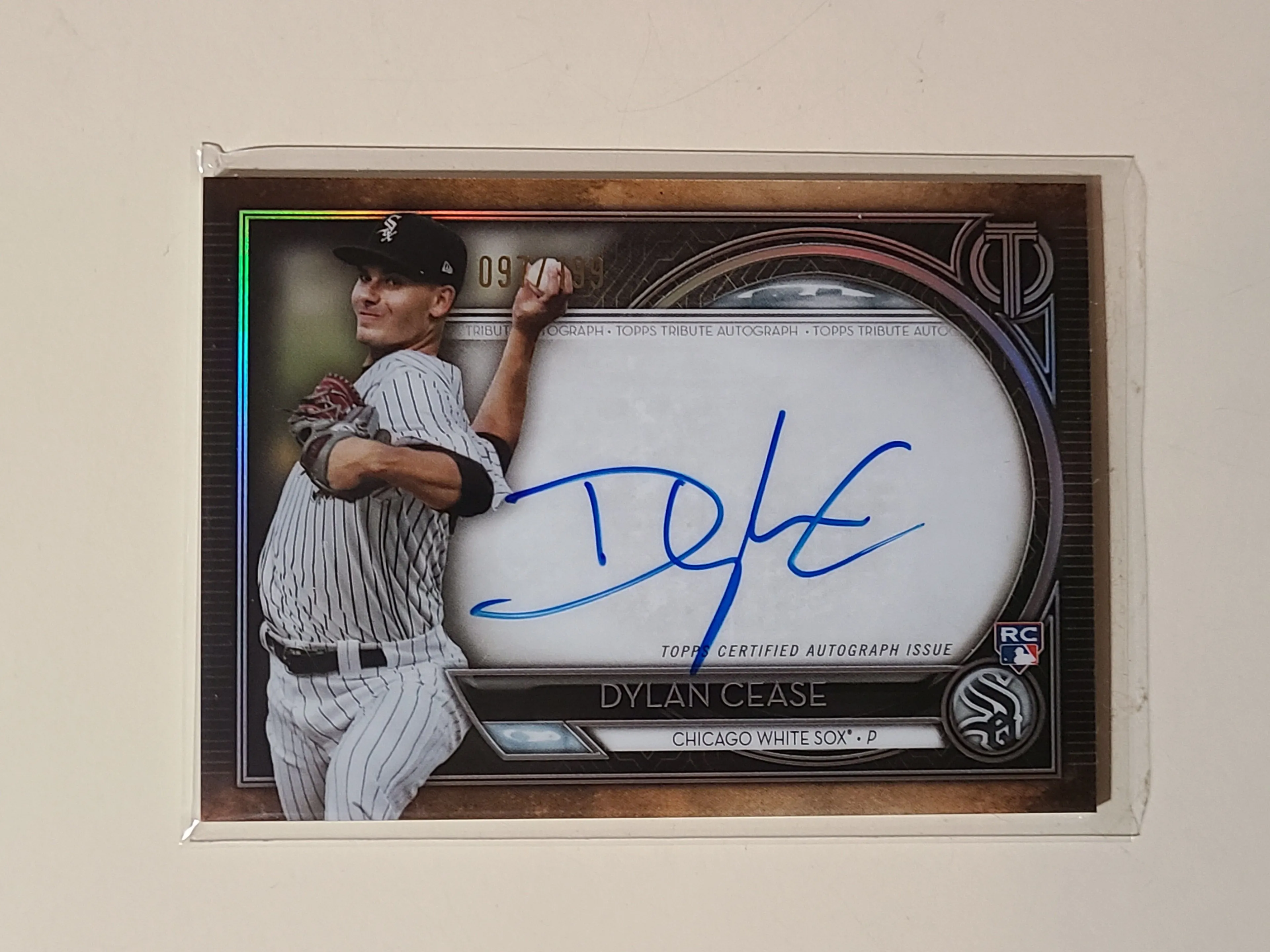 Product image for Dylan Cease 2020 Topps Tribute Rookie Autograph /199
