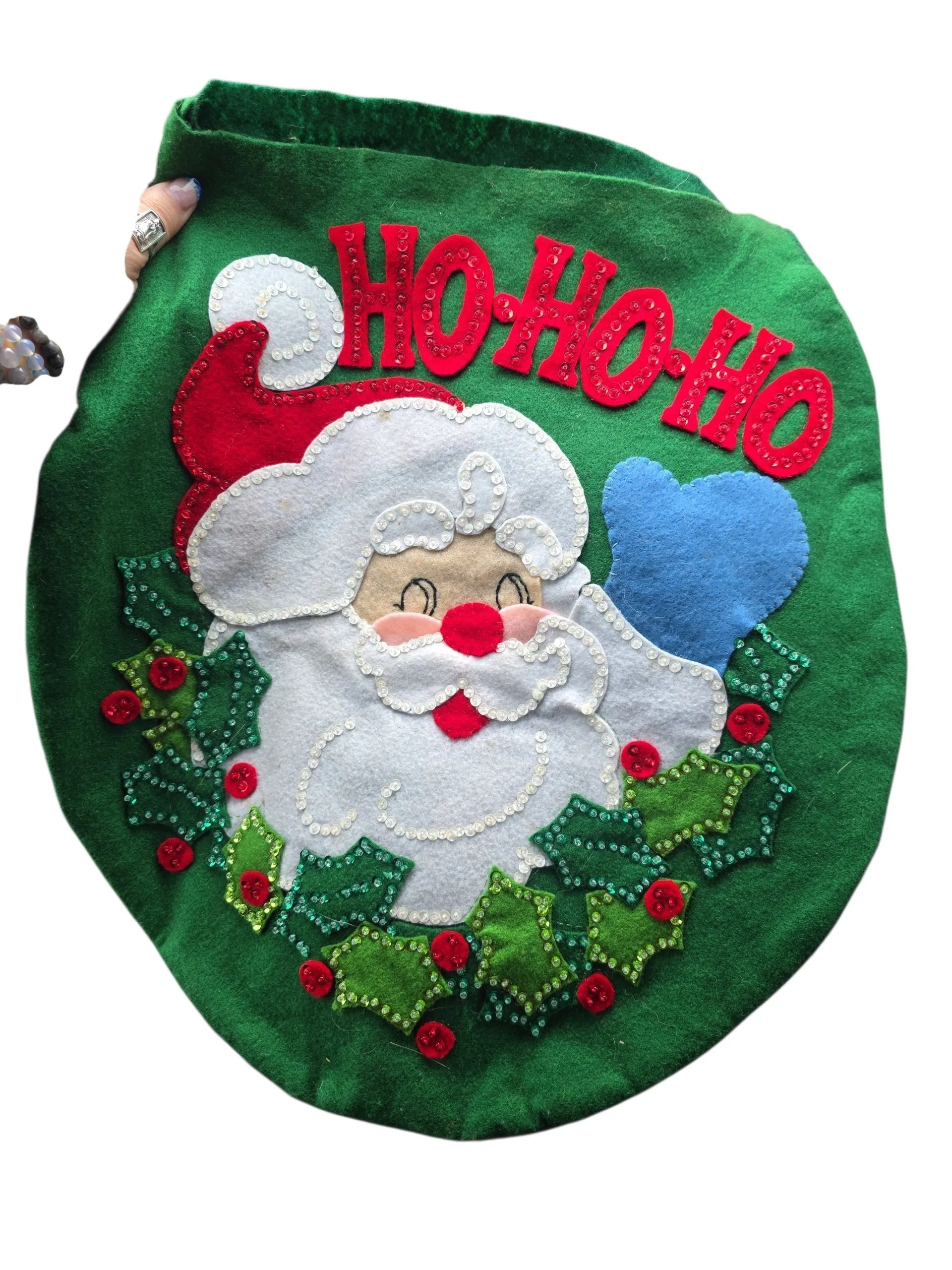Product image for 002 - felt santa toliet seat cover