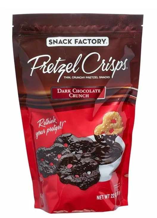 Product image for Snack Factory Dark Chocolate Crunch Pretzels