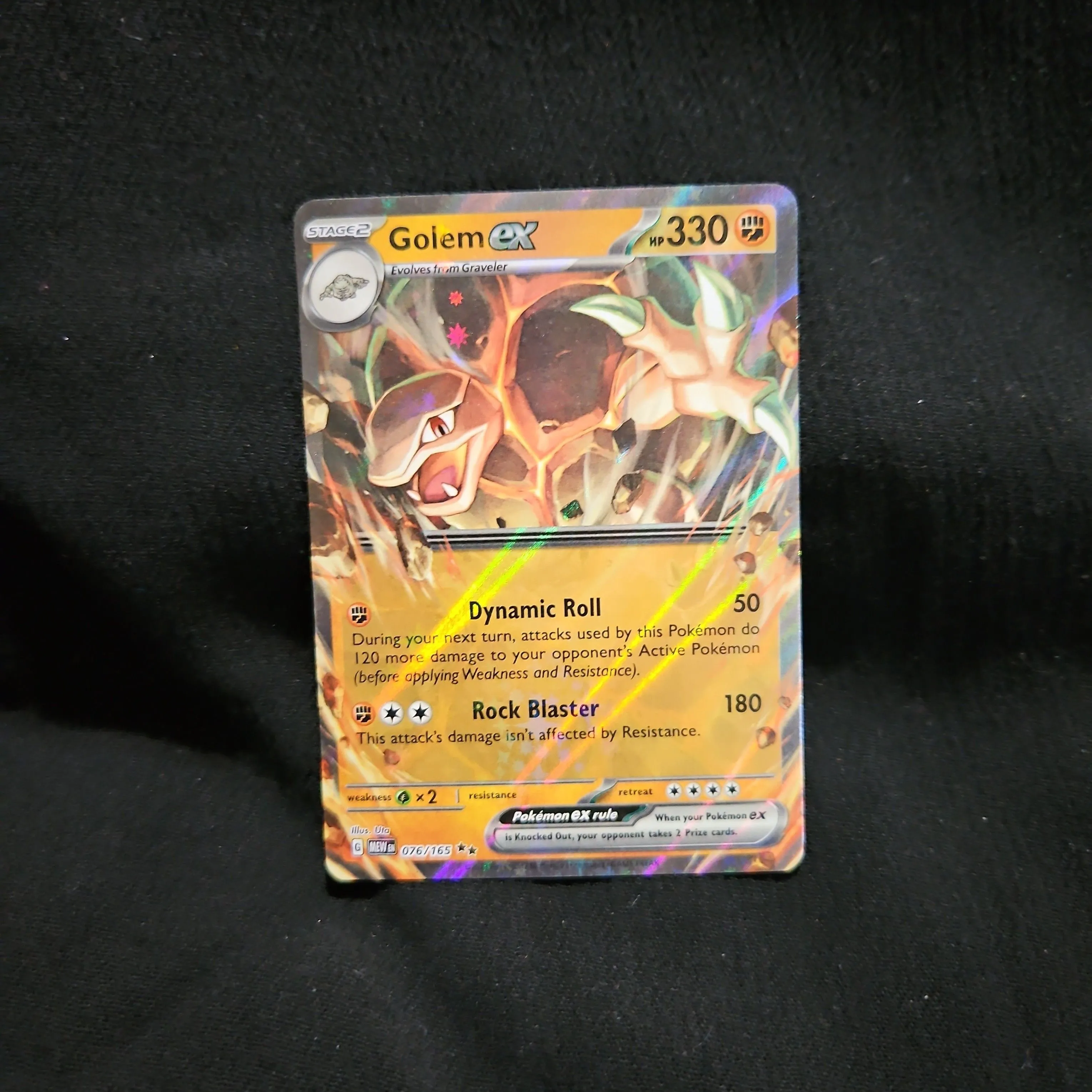pokemon cards golem ex - 076/165 The item may be similar but not exactly the same as the image (e.g Pokemon » Golem ex (Full