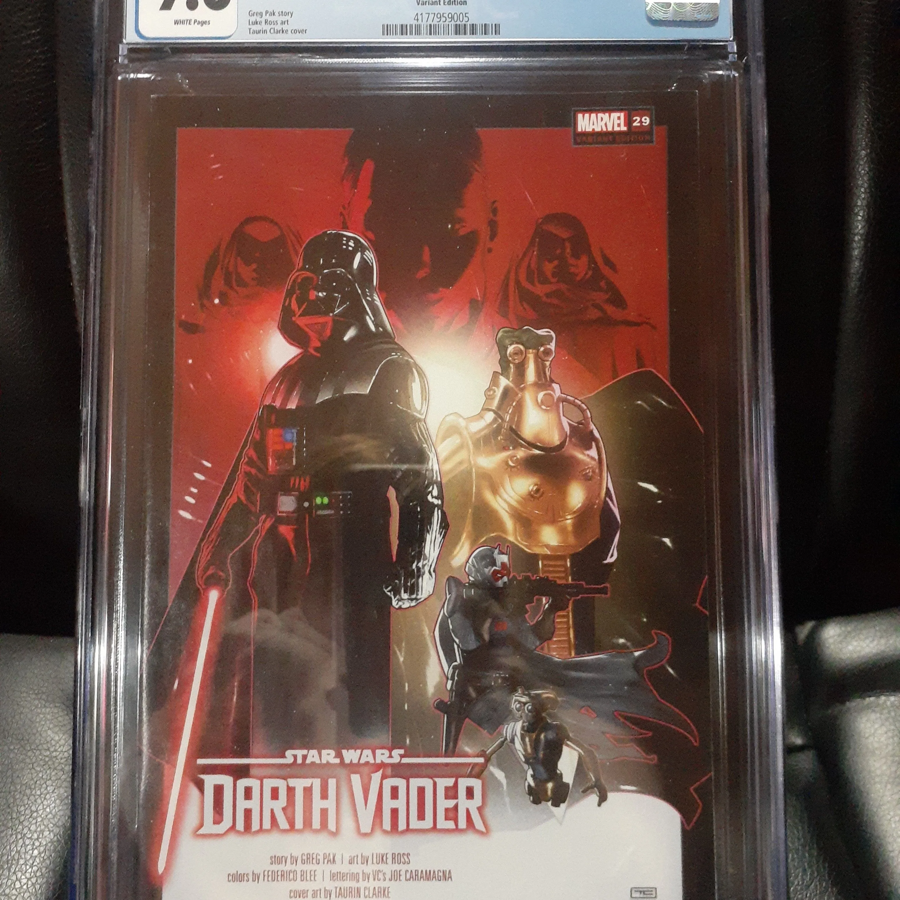 Product image for 🔑STAR WARS: DARTH VADER #29 CGC GRADED 9.8 CLARKE REVELATIONS VARIANT
