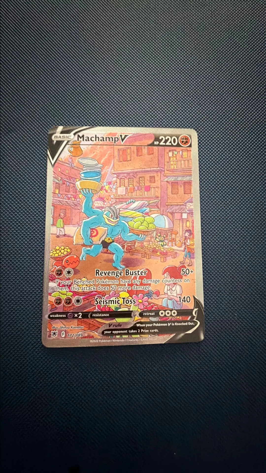 machamp v pokemon card #172 EXTENDED ART Astral Radiance Singles Machamp V 172/189 - Extended