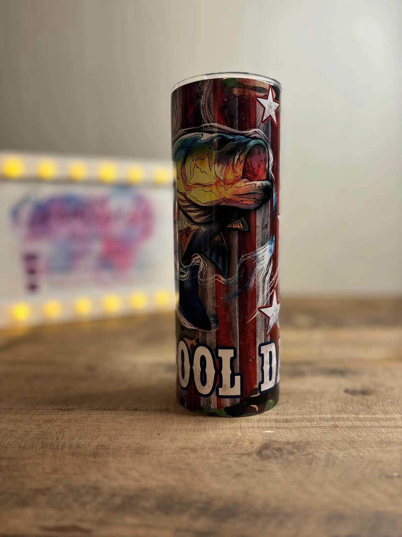 Product image for Bass Reel Cool Dad 20 oz Tumbler