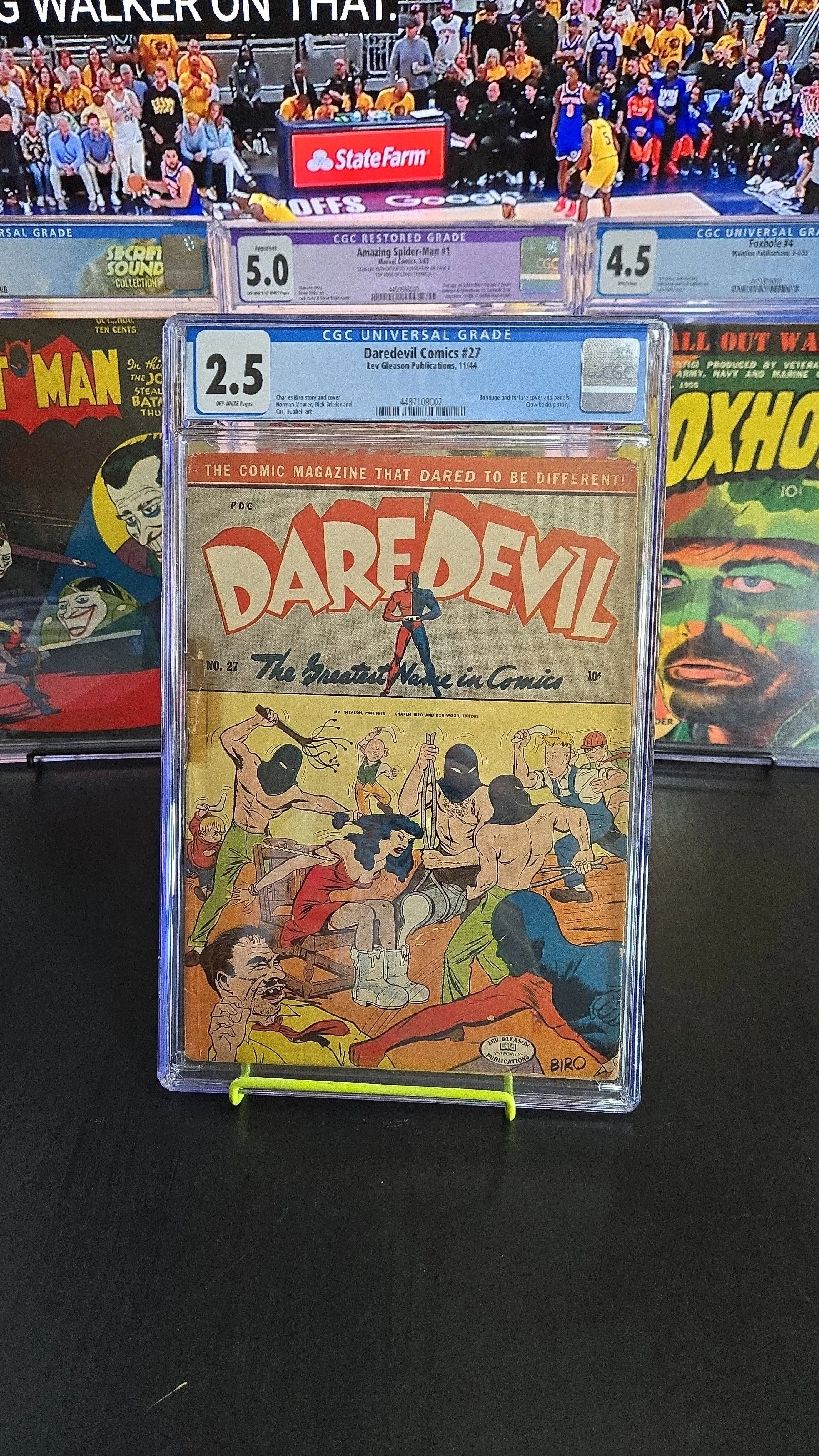 Product image for Daredevil #27 (1944) Classic Bondage Torture Cover Pre-Code