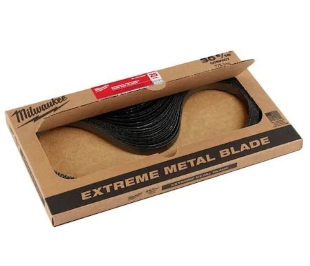Product image for Milwaukee Tool 48-39-0635 Portable Band Saw Blade, 8/10 Tpi, Metal, 25 Pk