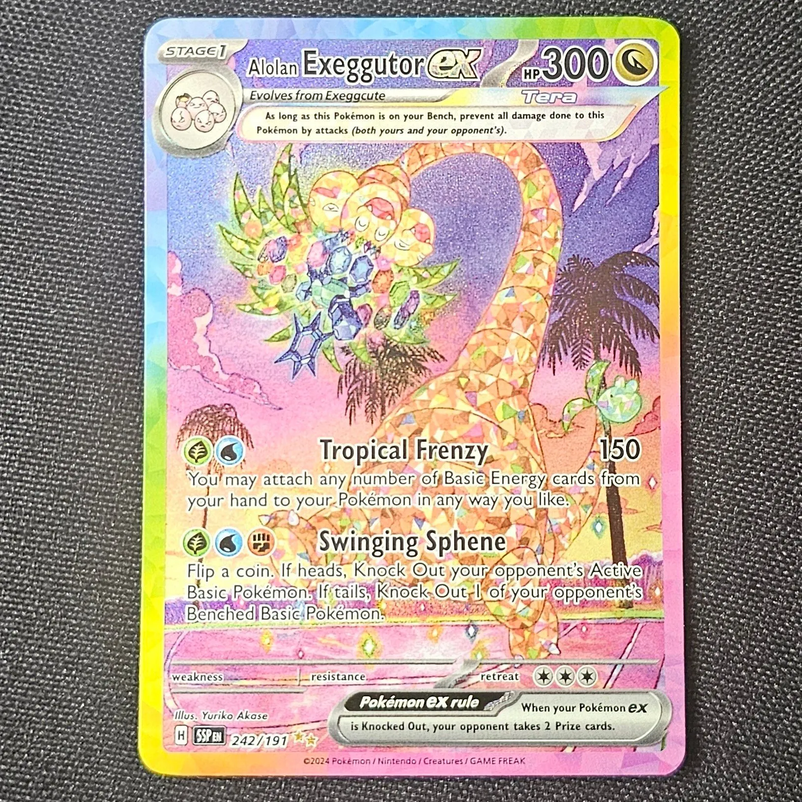 Product image for Alolan Exeggutor EX 242/191 Special Illistration Rare