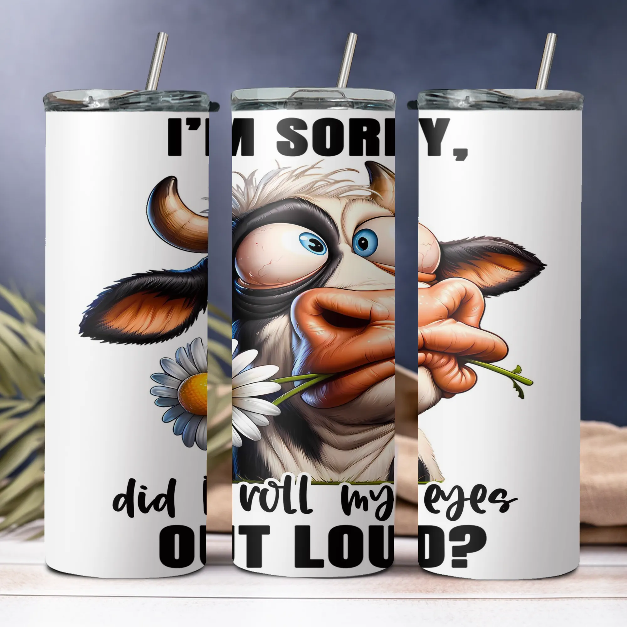 Product image for Sarcastic and funny 20oz stainless steel tumbler with lid and straw