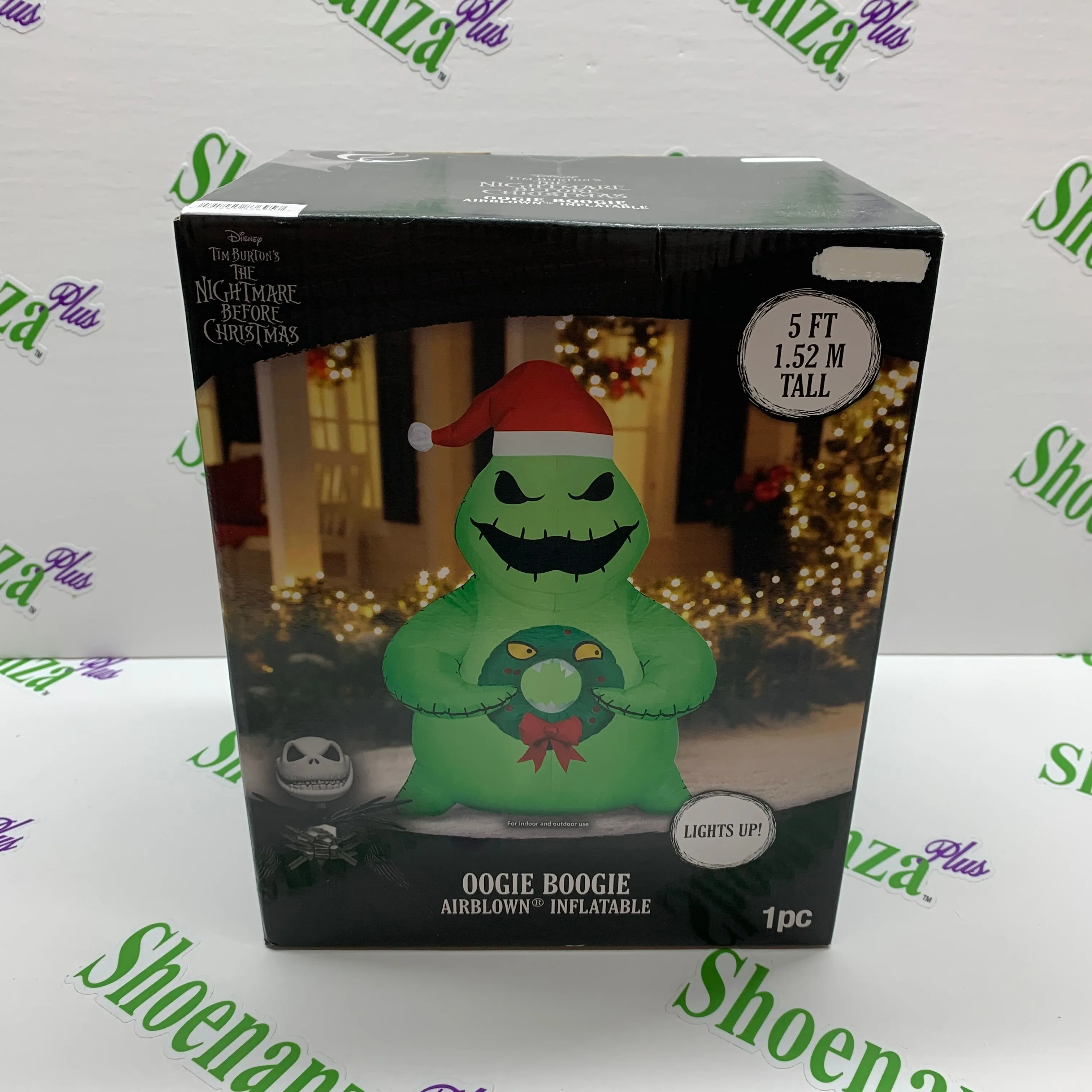 Product image for Gemmy Airblown Inflatable Nightmare Christmas Oogie Boogie Light Up 5' Feet Tall
