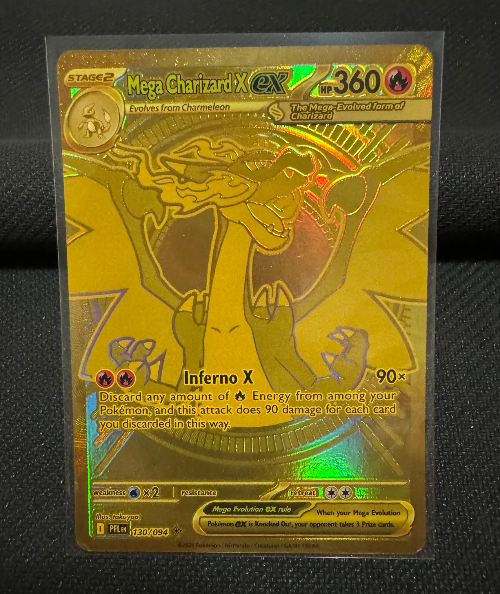 Mega Charizard X EX Phantasmal Flames 130/94 Mega Ultra Rare Gold card LP   Whatnot: Shop, Sell, Connect