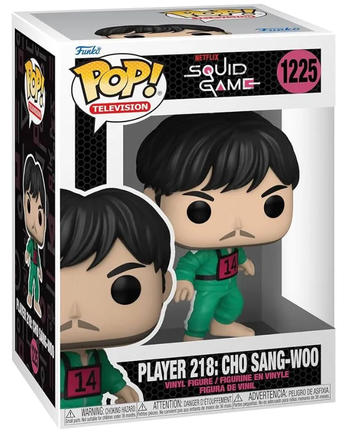 Product image for Funko Pop! Squid Game- Player 218: Cho Sang-Woo
