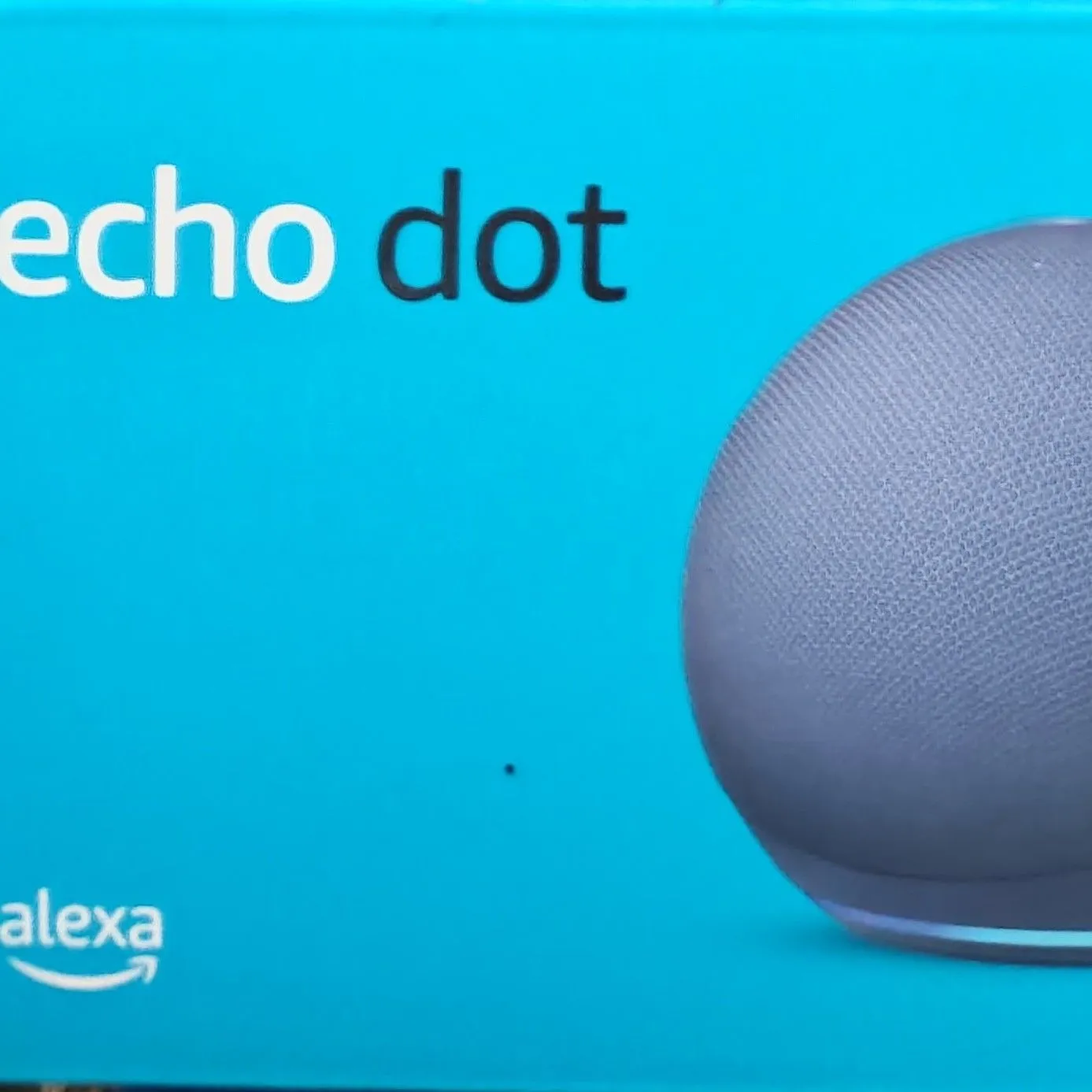 Product image for Amazon echo dot 5th generation, deep sea blue with sengled led bulb.
