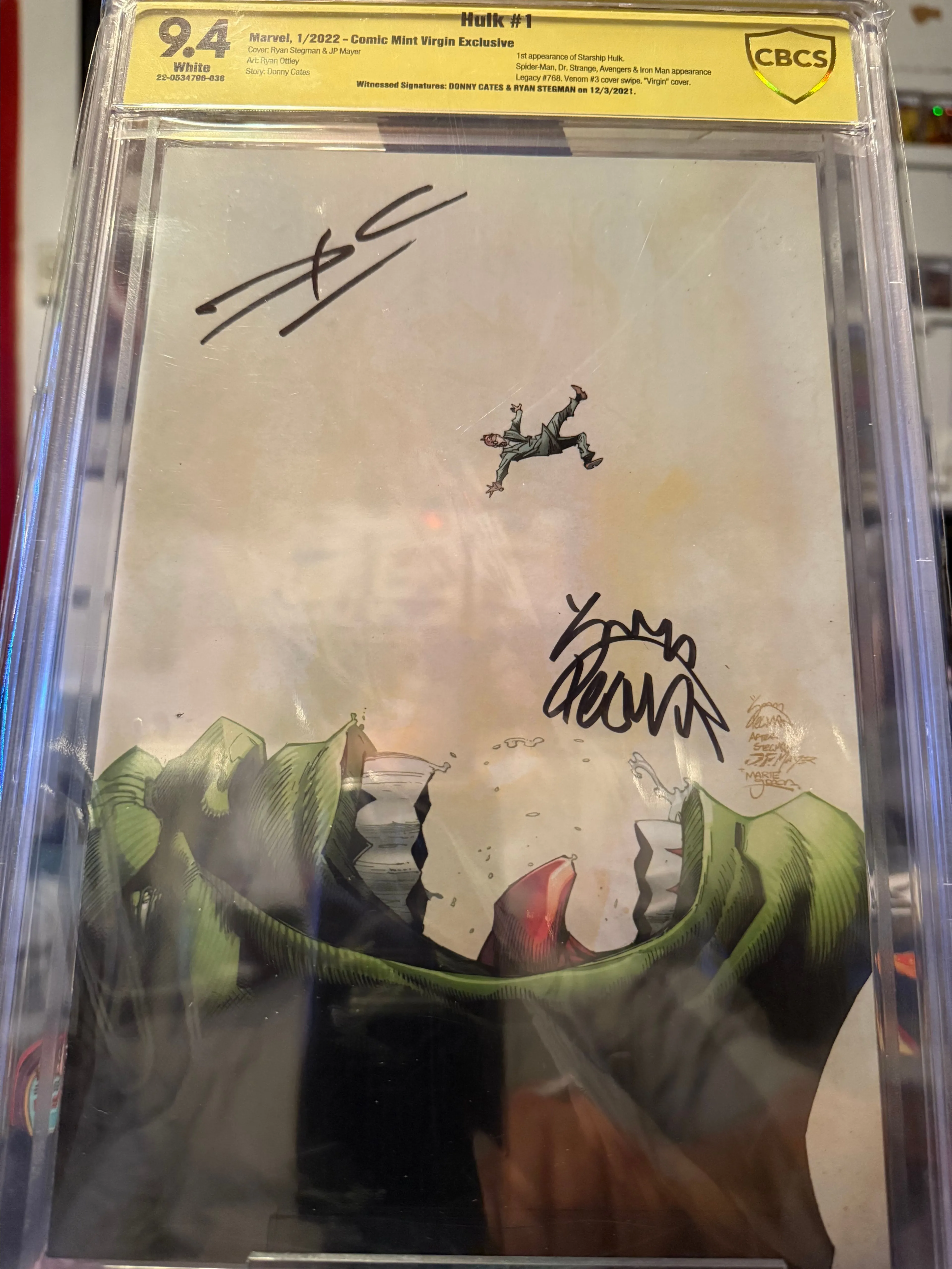 Product image for Hulk 1 dual SS 9.4 venom 3 homage
