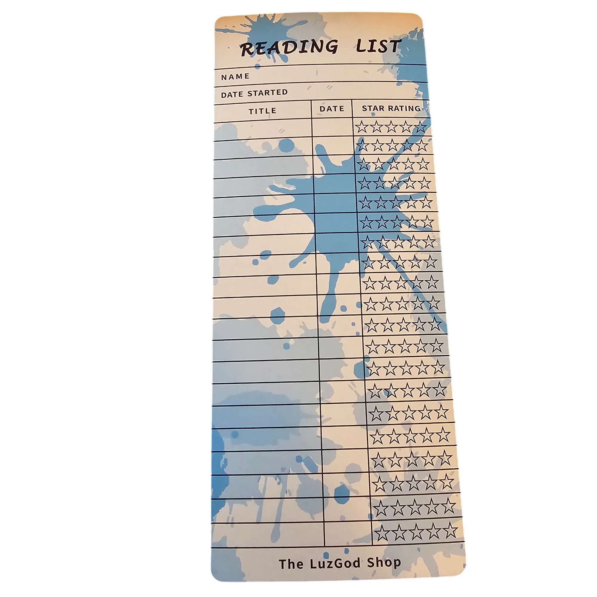 Product image for AA -  Reading List / Book Tracker Bookmark