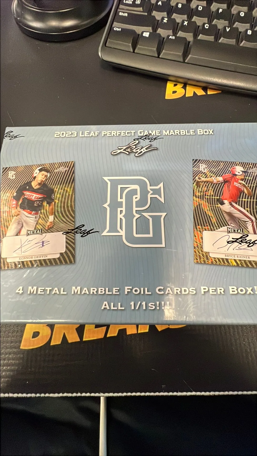 Product image for 2023 LEAF PERFECT GAME MARBLE EDITION (4 Autos all 1/1)