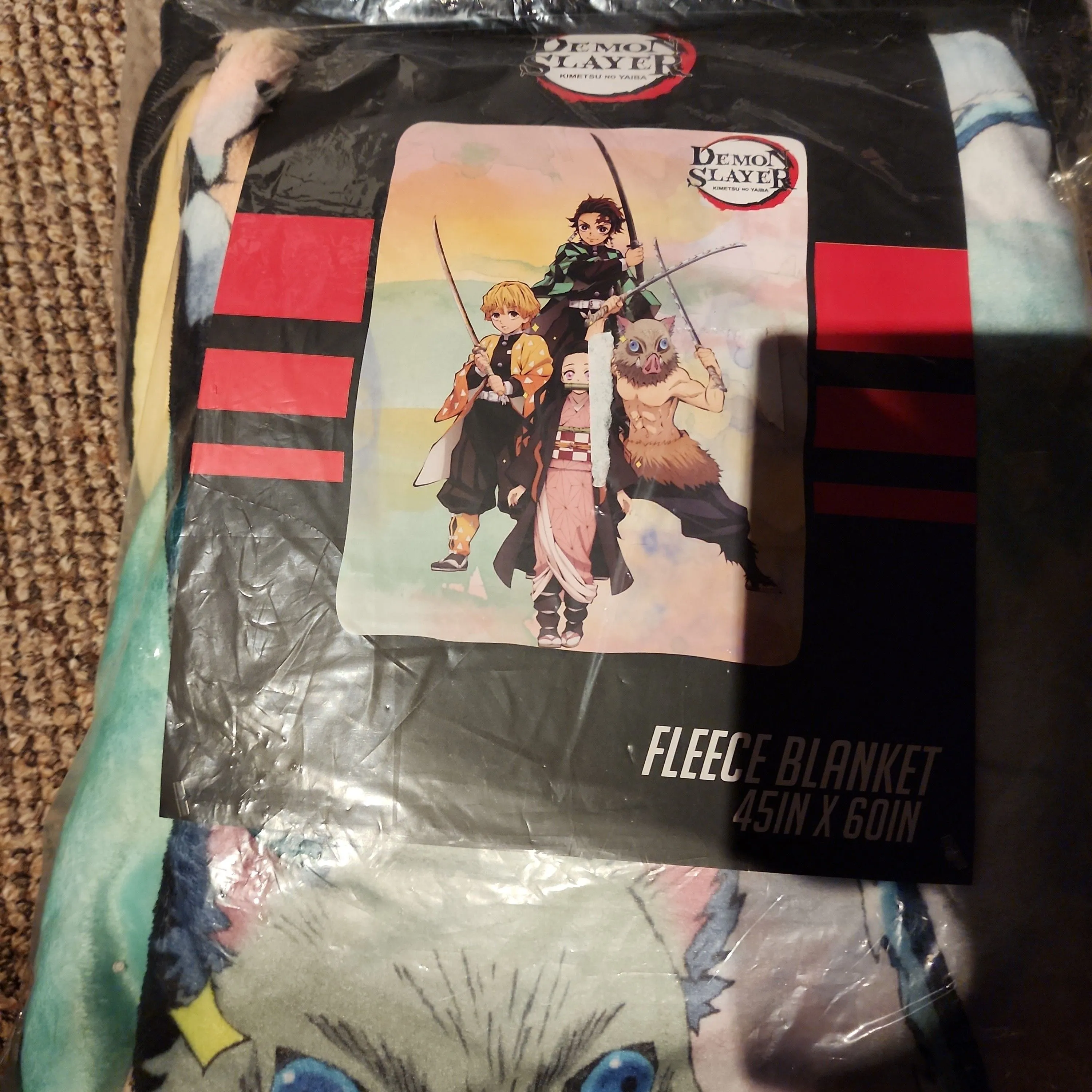 Product image for demon slayer blanket 