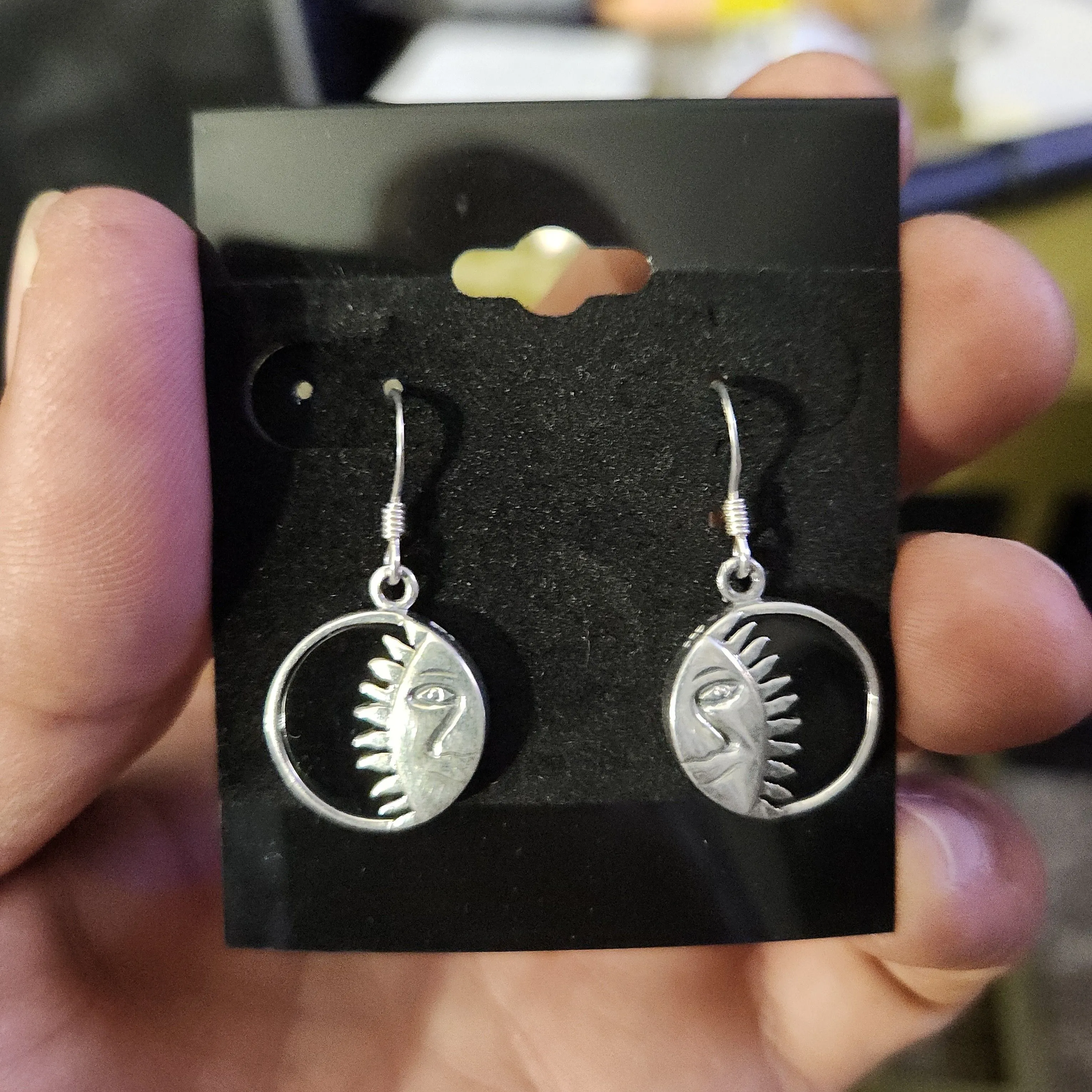 Product image for Sun hook earrings 925 sterling