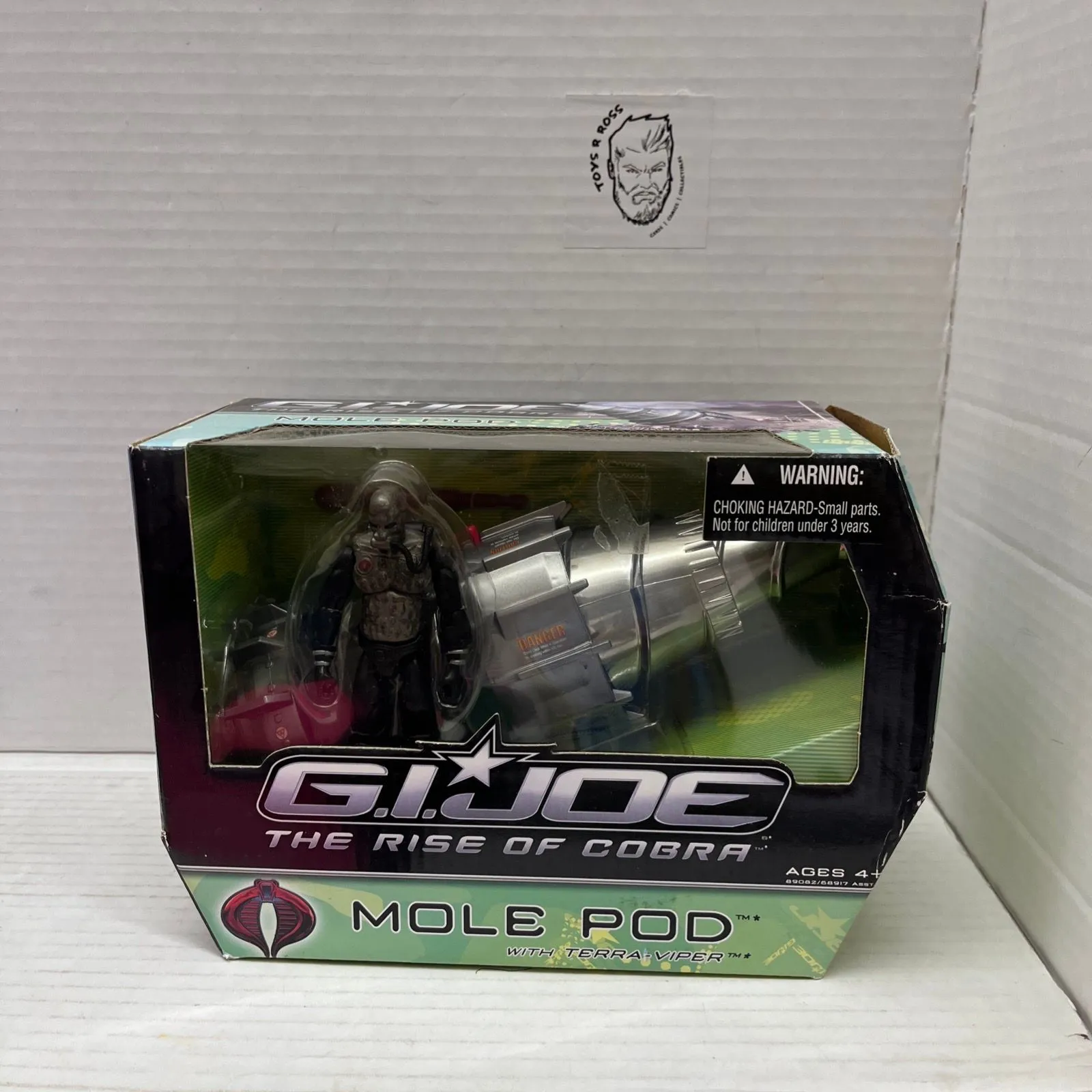 Product image for Hasbro 2009 GI Joe Rise of Cobra - MOLE POD & TERRA-VIPER - Sun Damage Box