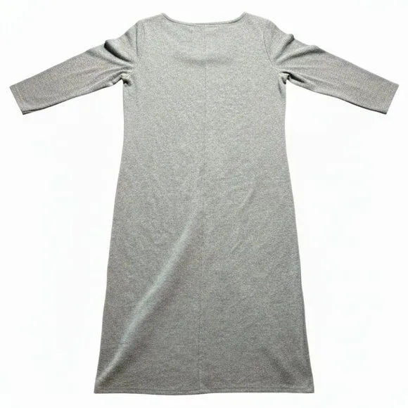 A New Day Women's Long Sleeve Midi Knit Shift Gray Dress XL NEW (1437)   Whatnot: Shop, Sell, Connect