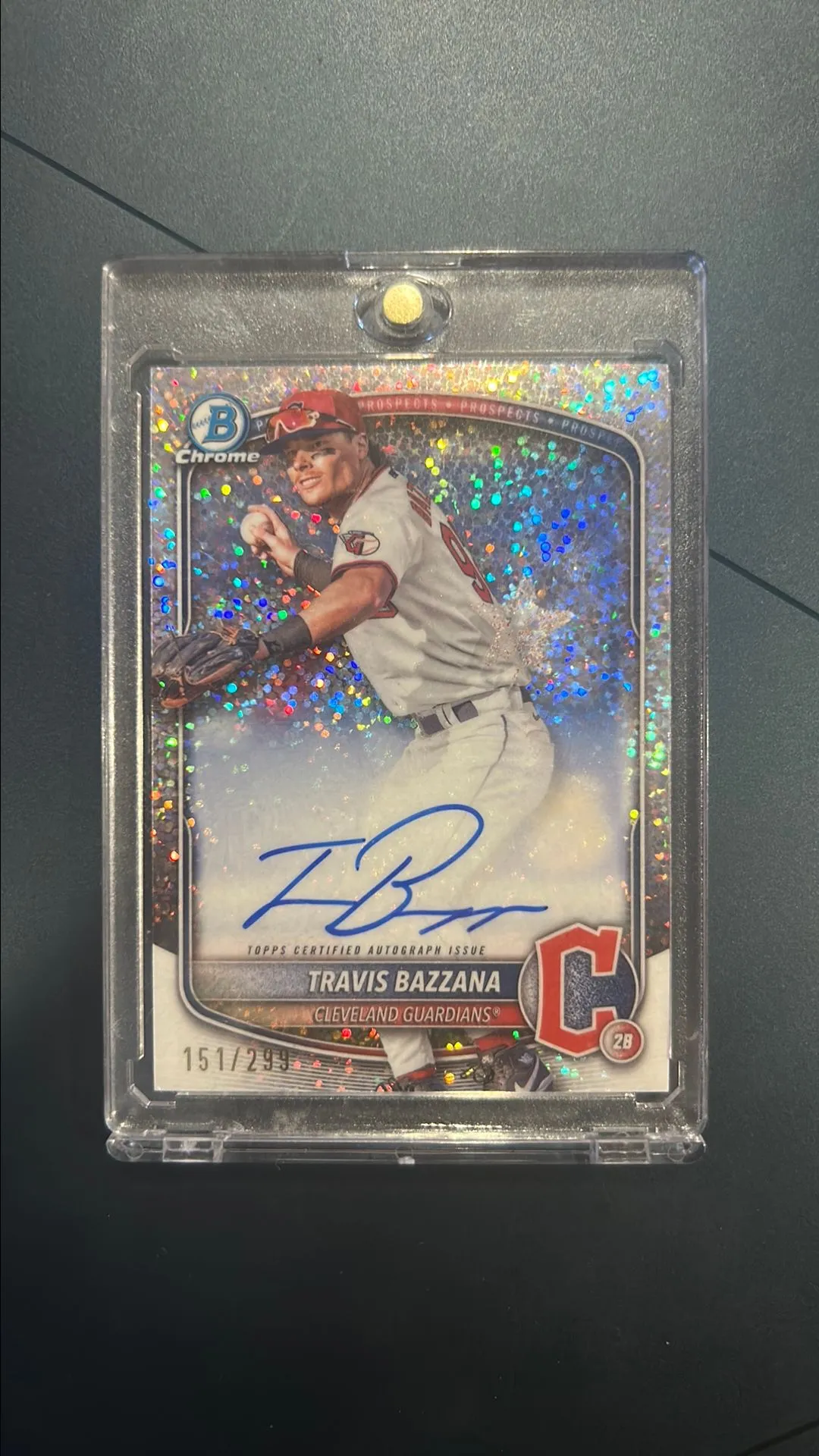Product image for 2025 Bowman Chrome #CPA-TB Travis Bazzana Auto Mini Diamond /299