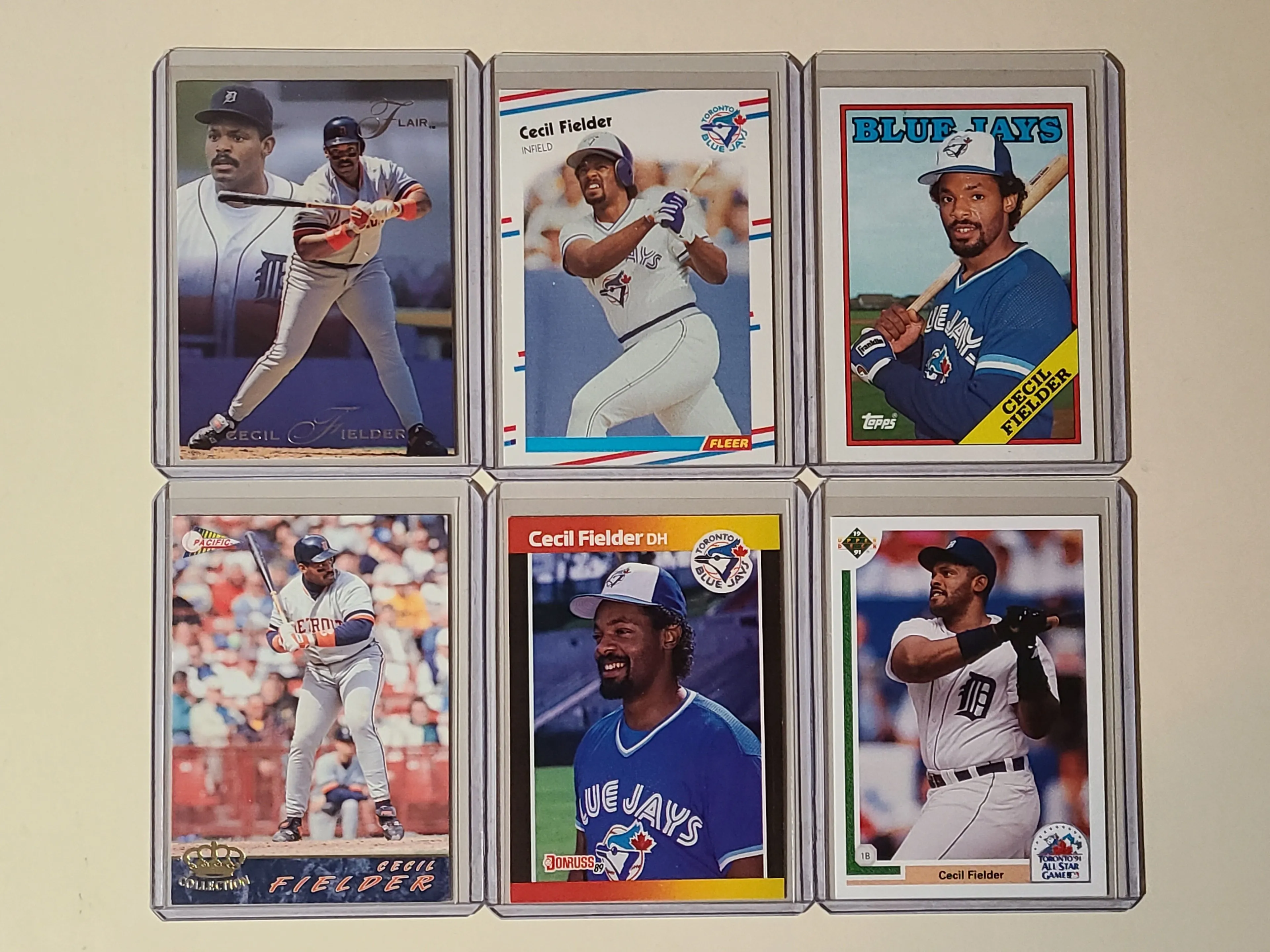 Product image for Cecil Fielder 6 Baseball Card Lot