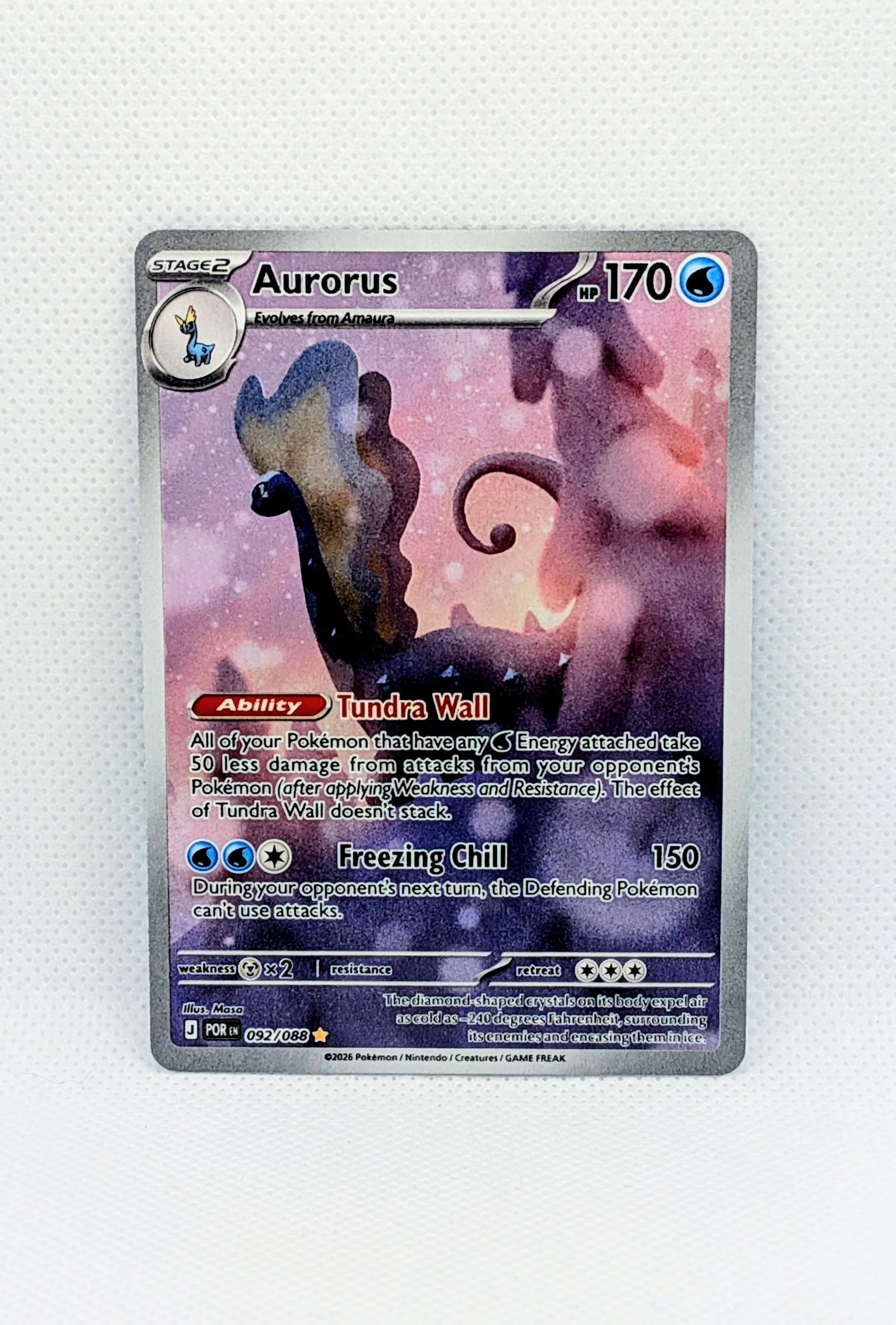 Aurorus Illustration Rare 092/088 - Perfect Order - English IR Pokmon Card  Mint  Whatnot: Shop, Sell, Connect