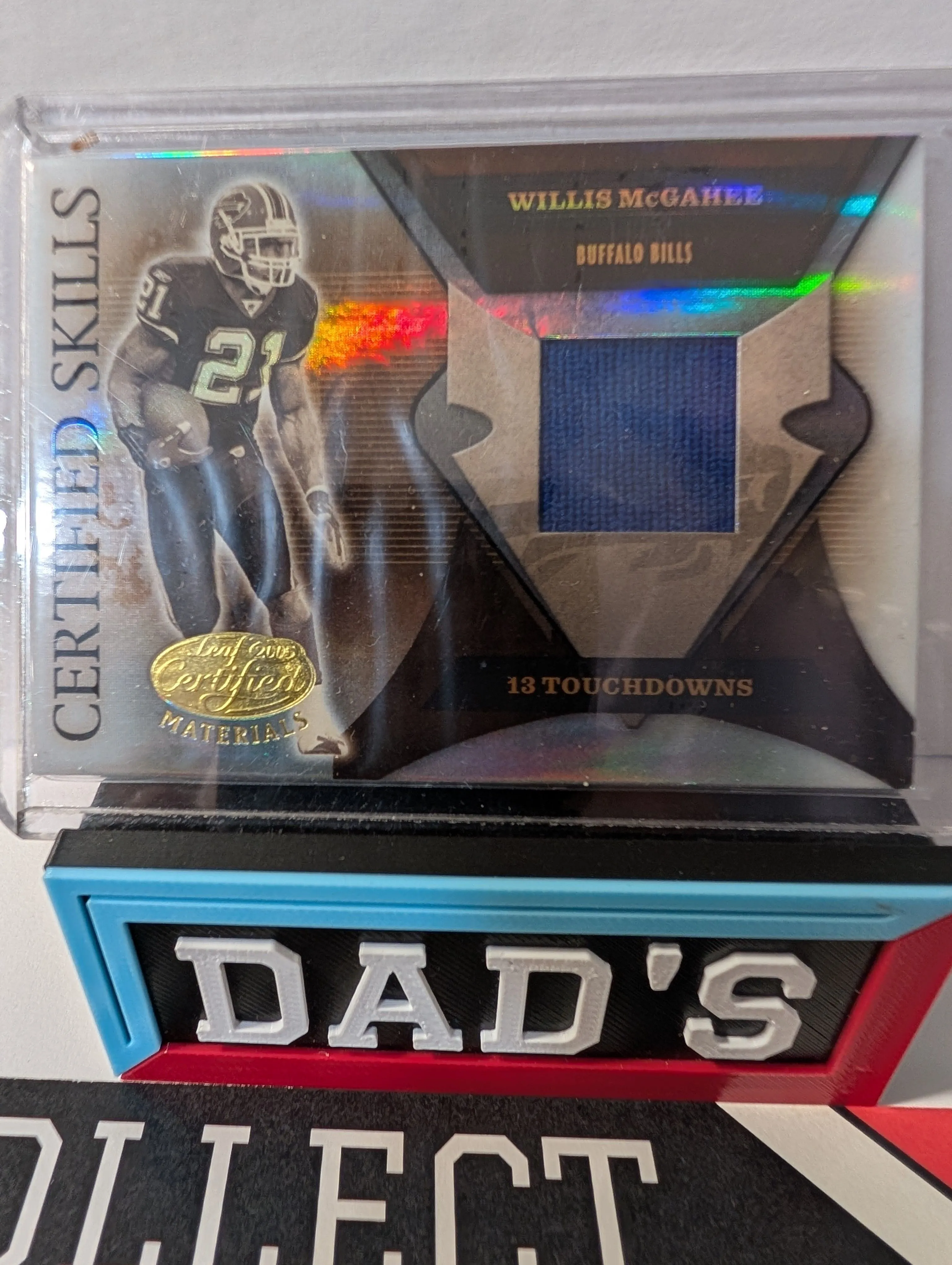 Product image for Willis McGahee Game-Worn SSP /25 Patch 2005 Certified Materials