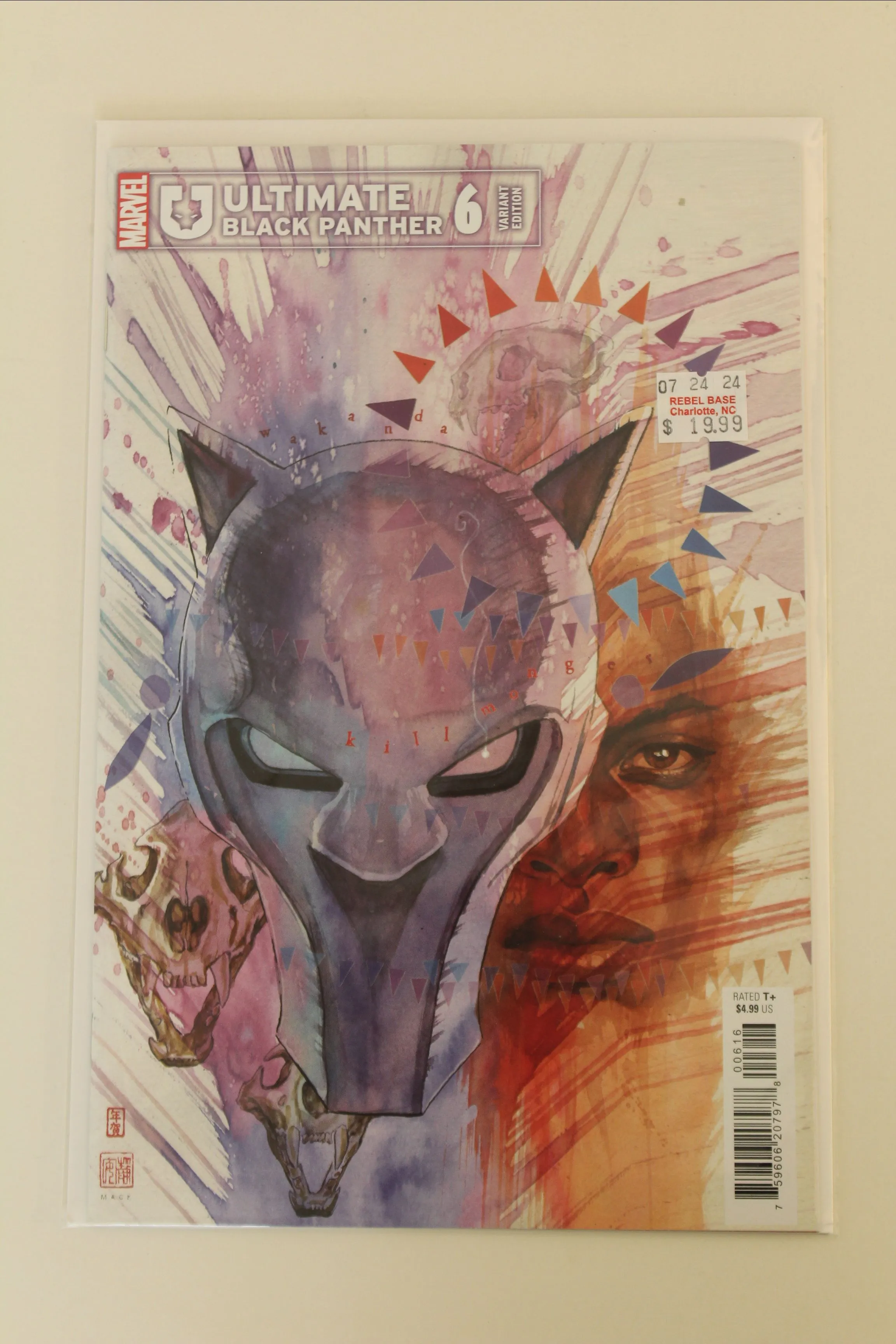 Product image for Ultimate Black Panther (2024 Marvel) #6 D  1:25 Ratio Cover by David Mack.