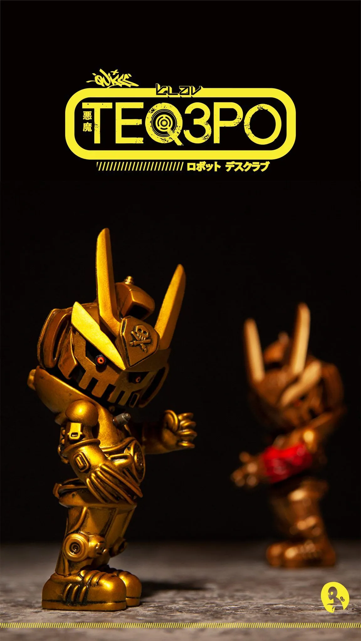 Product image for TEQ3PO - Gold Chrome by Klav9 x Quiccs x Martian Toys